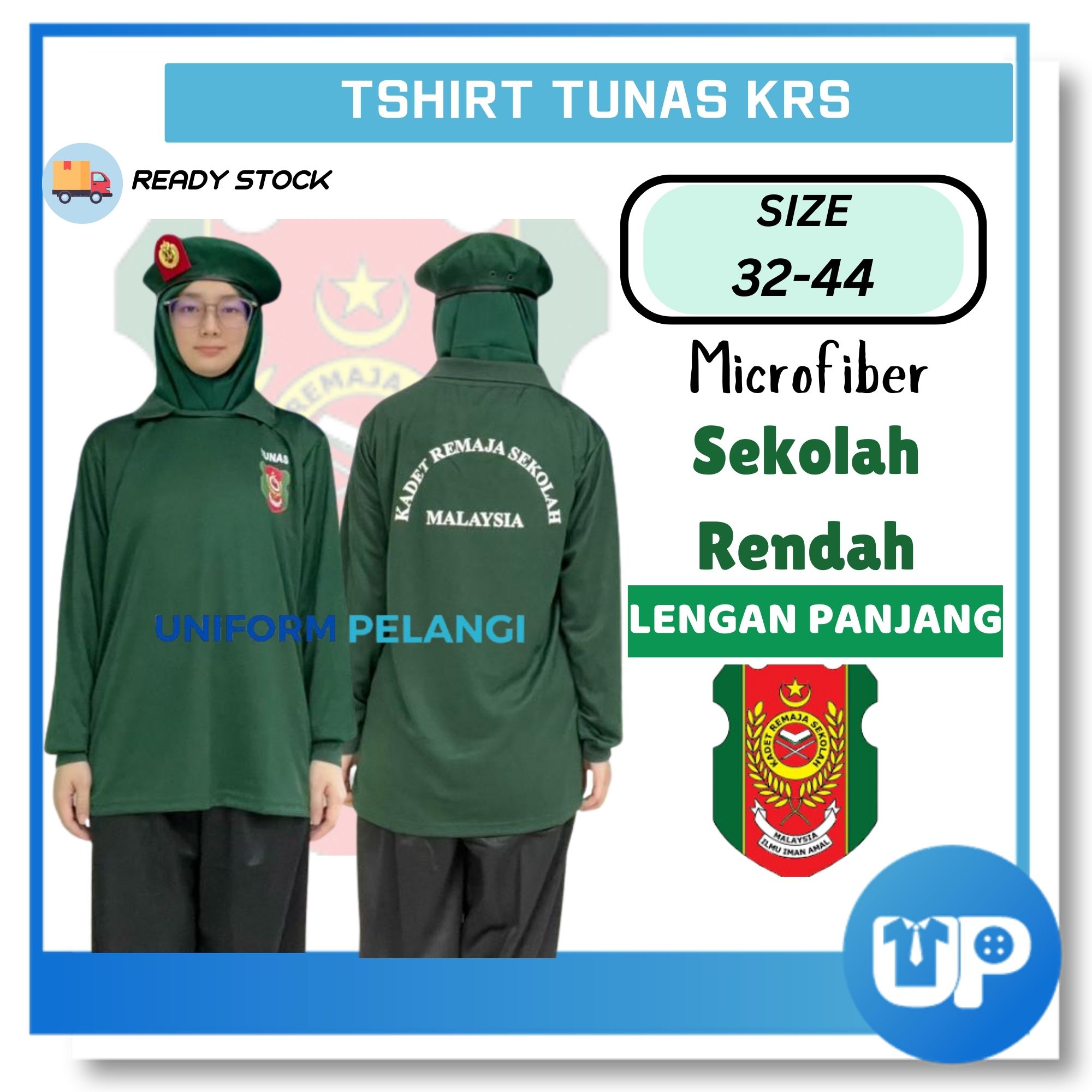 Kadet TKRS Microfiber TShirt Lengan Panjang Original T-shirt Tunas Kadet Remaja Sekolah Long sleeve