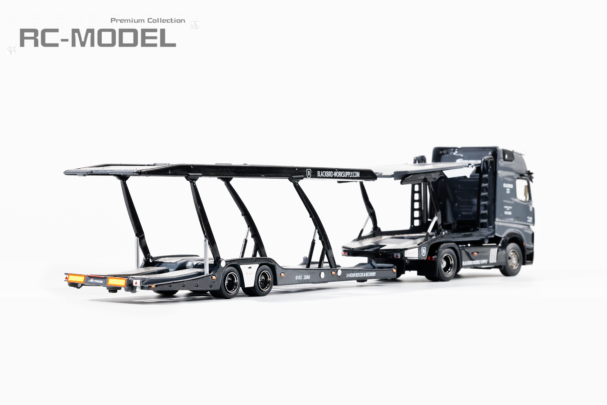 *PRE-ORDER Shadow pro 1/64 Actros Benz Trailer.KS-069-617 Blackbird (LHD)