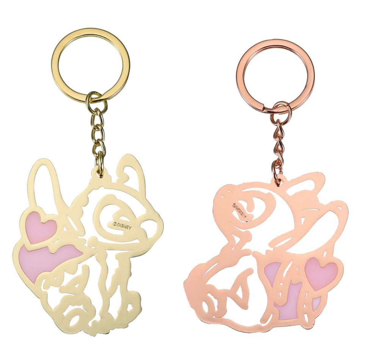 ✈️日本直送🇯🇵預訂🛍日本迪士尼DISNEY Key chain Fes 一對心形系列掛飾 （ Mickey & Minnie / Stitch & Angel 