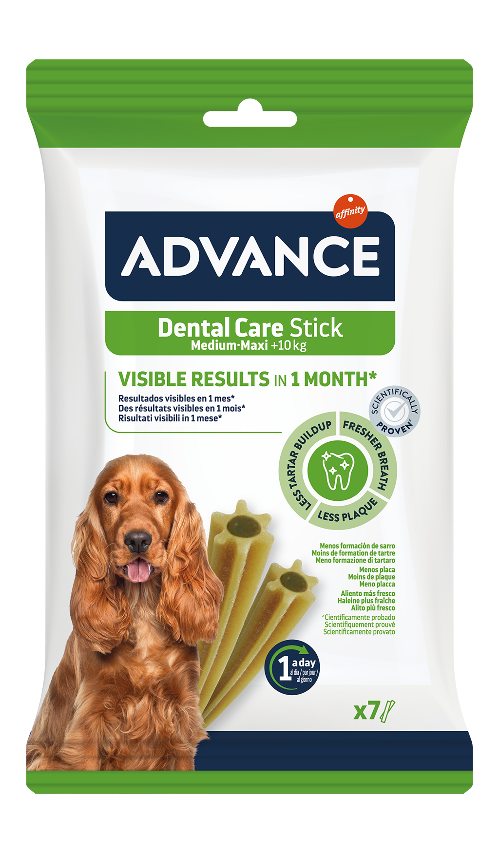 ADVANCE中/大型犬潔齒棒 180g