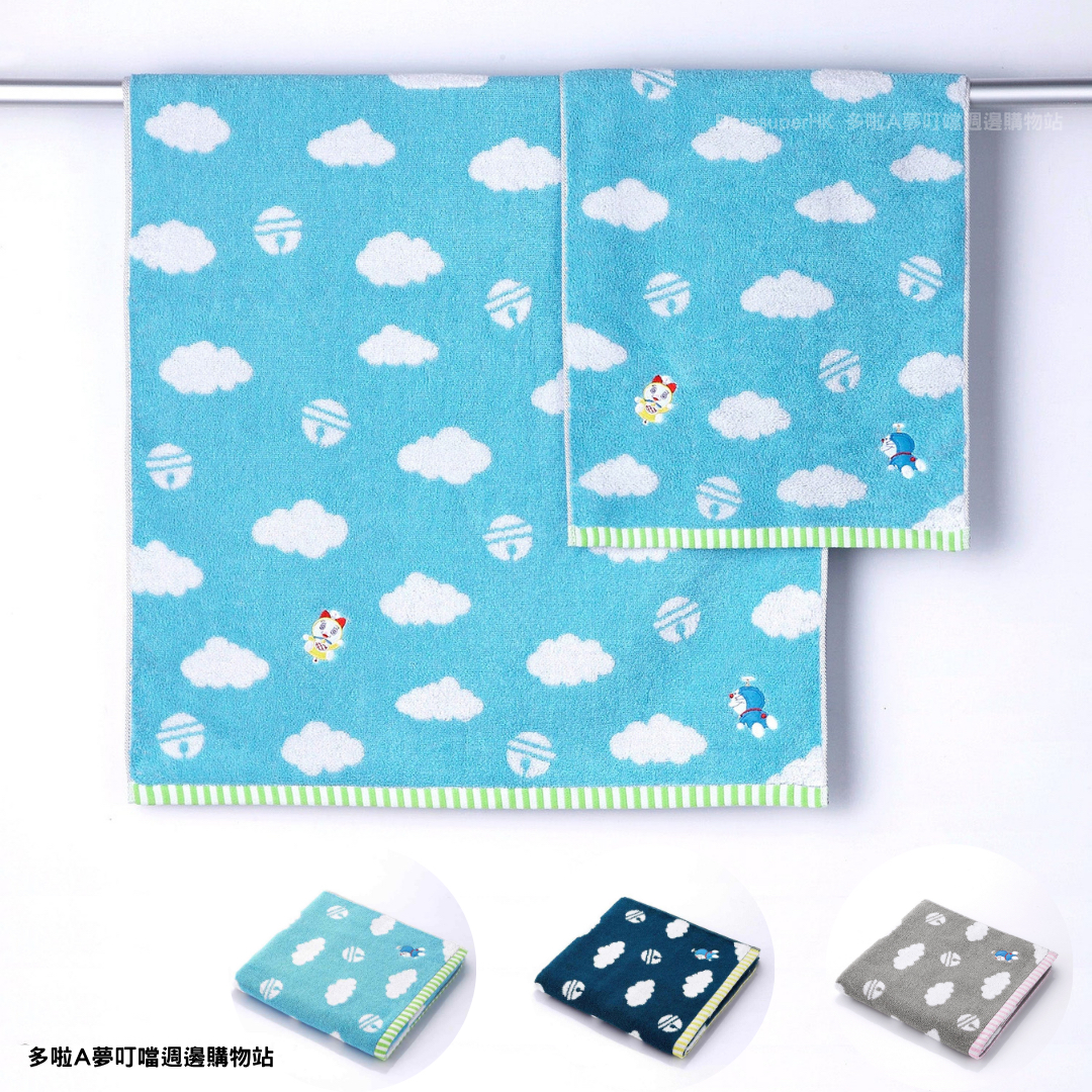 [訂購] 多啦A夢長毛巾 浴巾 生活家品｜Doraemon毛巾