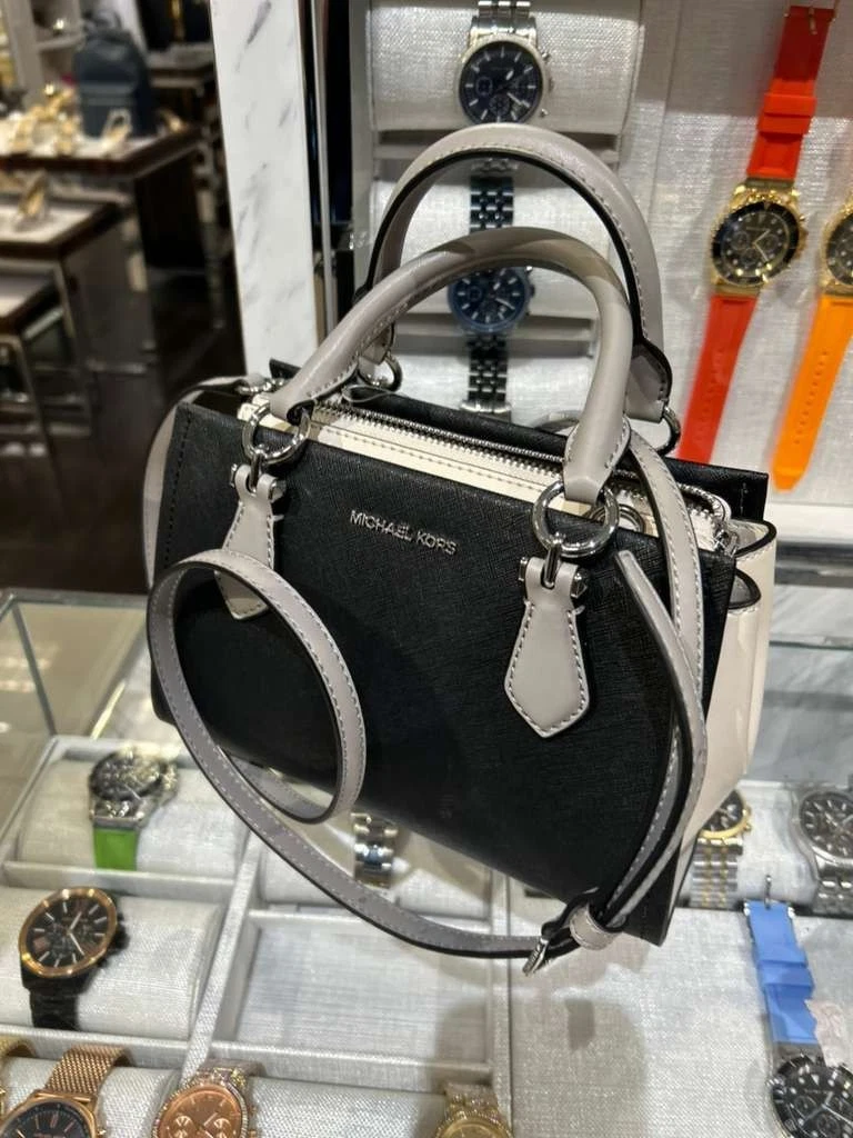 香港現貨-Michael Kors Outlet Marilyn Saffiano Leather Messenger Bag Black Multi