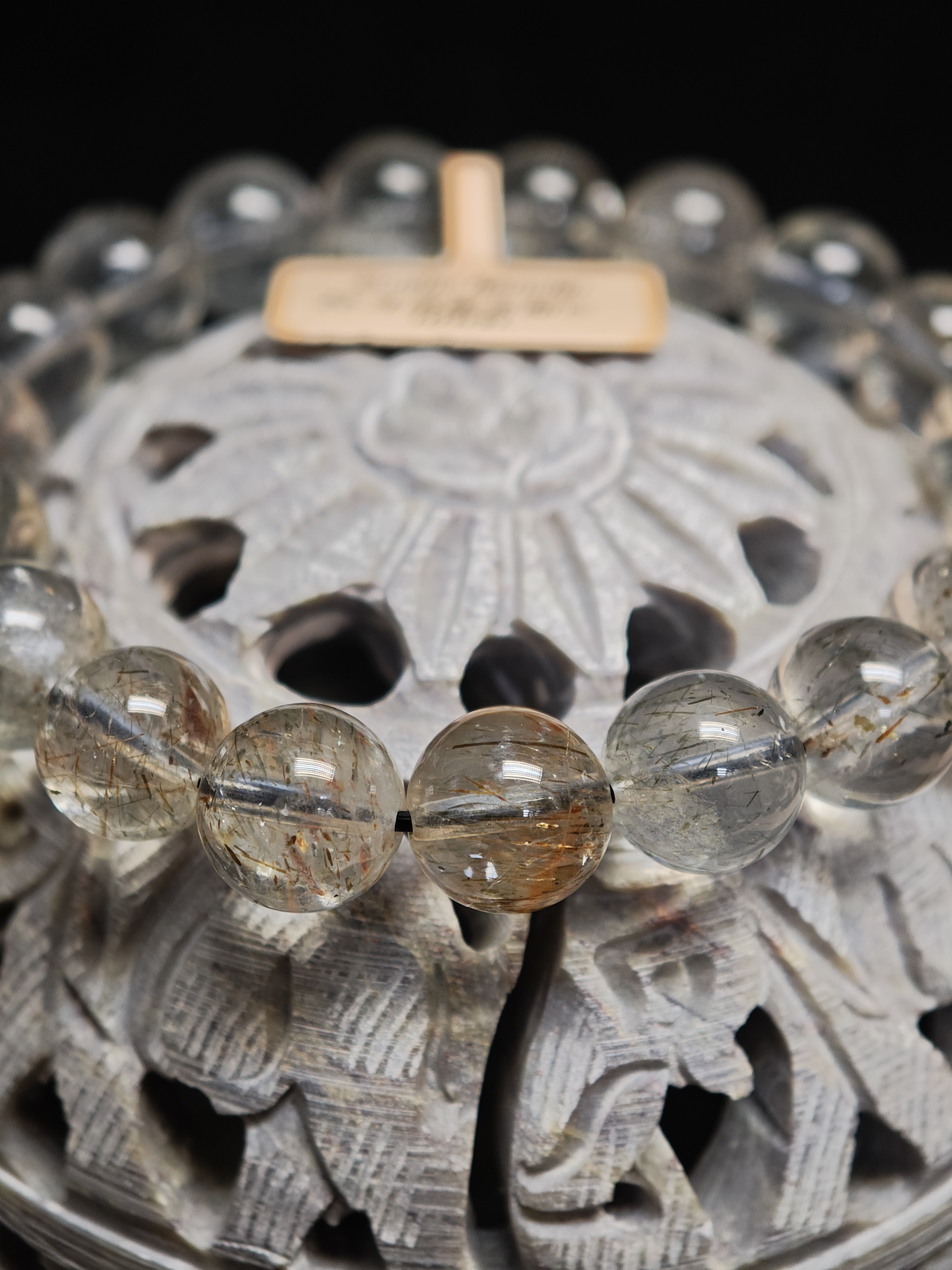 ✨水晶手鏈✨✨冰透黑金超七✨實物拍攝📷