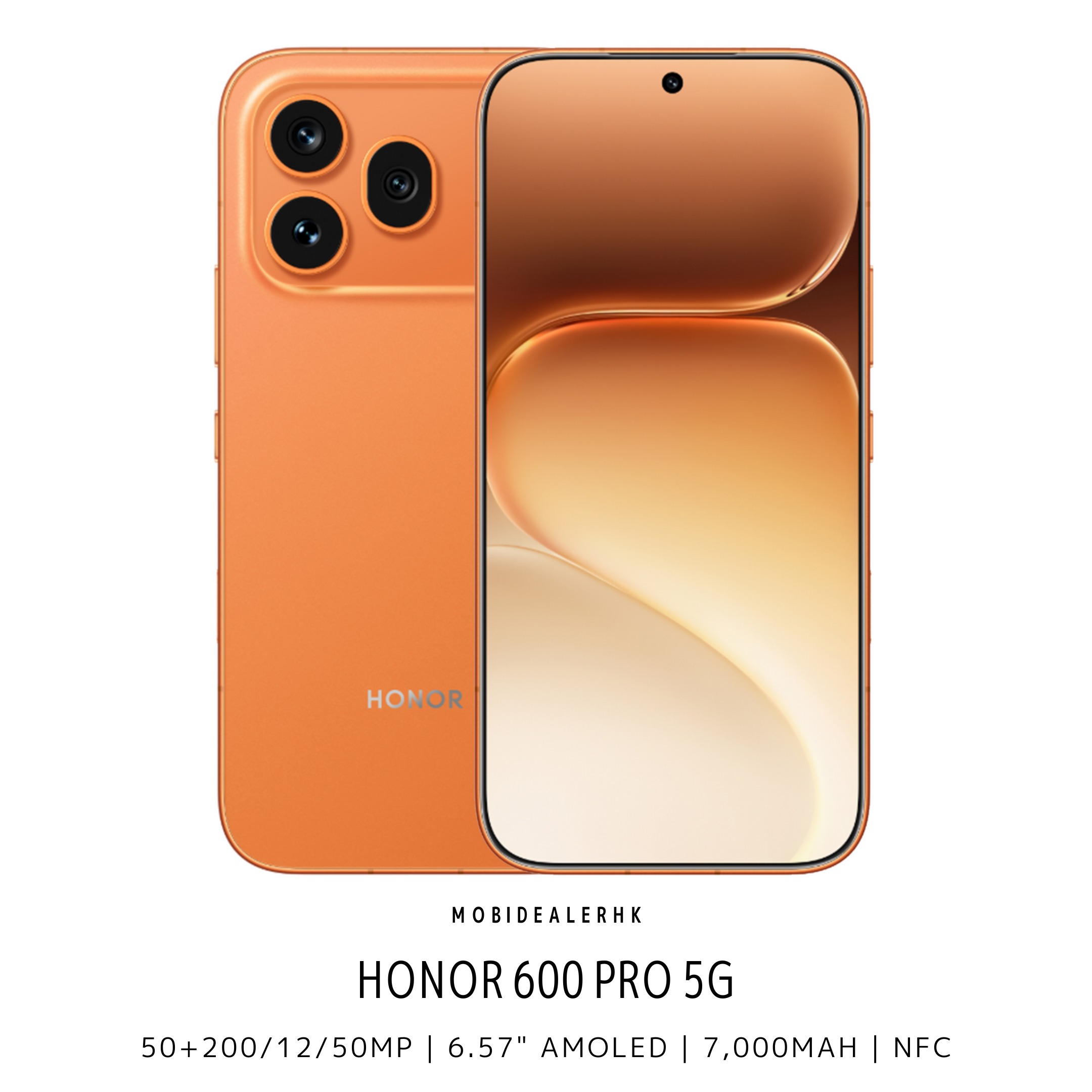 Honor 600 Pro | 榮耀 600 Pro | 5G | 智能手機 | 50+200/12/50MP | 6.57" AMOLED | 7,000mAh | NFC