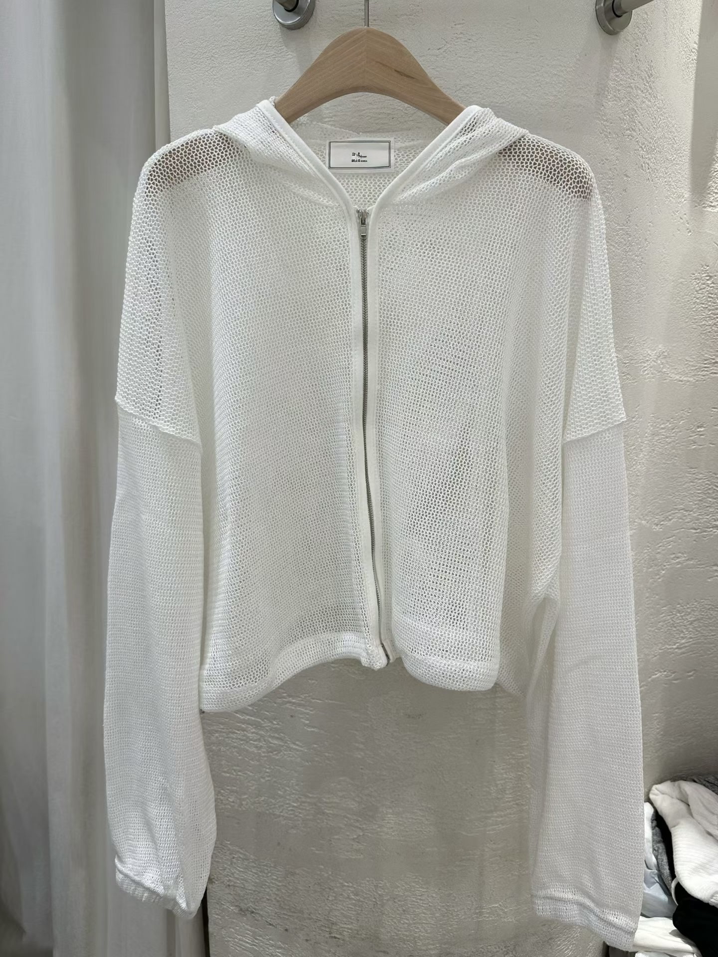 🇰🇷韓國女裝 | Mesh Hoodie zip up outer
