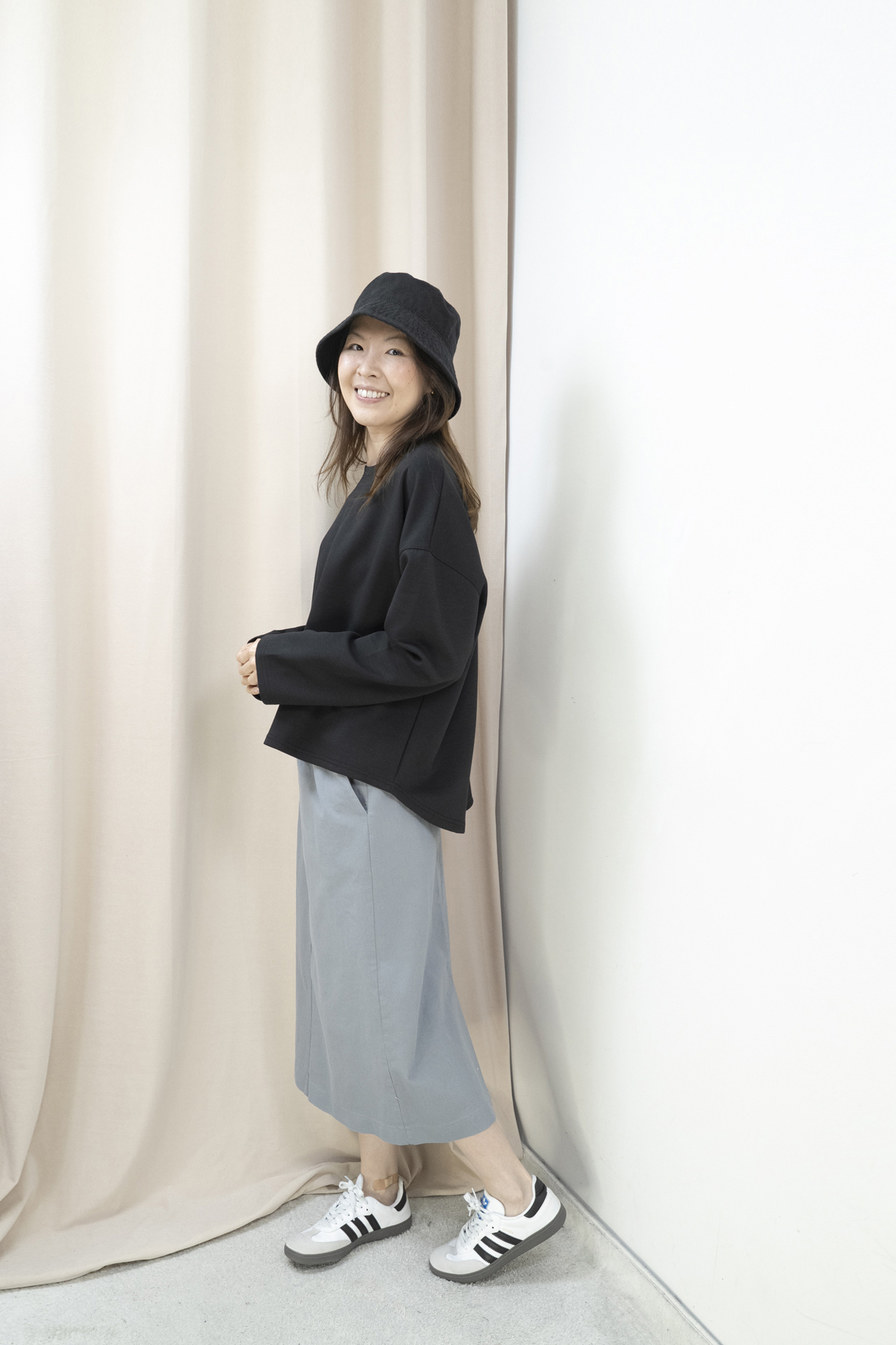 雲朵棉！微鬆造型上衣（黑色）