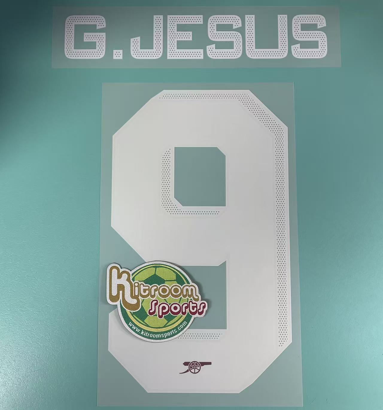 2022-23 Arsenal Home UCL Nameset #9 G.JESUE
