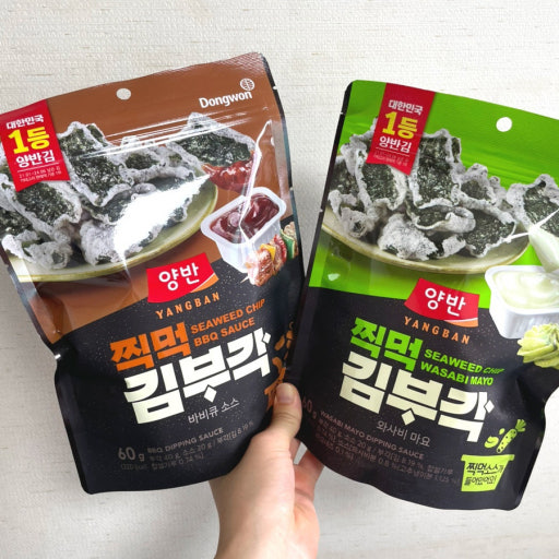 韓國 Dongwon 點醬 酥脆海苔片 2包 / 套｜BBQ烤肉味 / Wasabi 芥末味