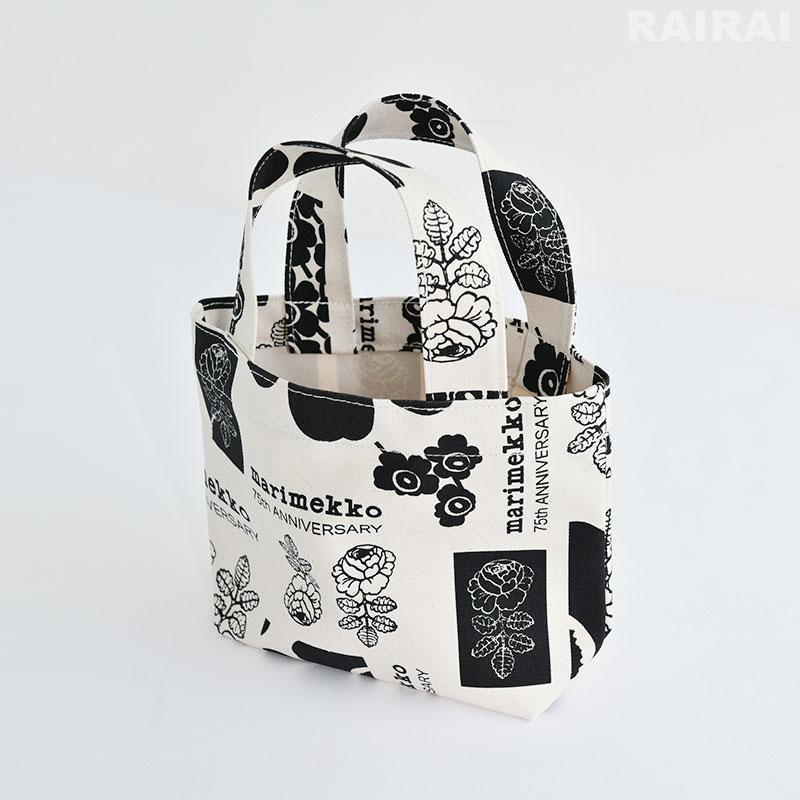 🆕【⭐訂購⭐】🌀 🇯🇵 日本直送 #日本限定 #marimekko Nyytti 75周年限量版Tote bag(黑色 x 白色)🌀 [ELID-0226][261030]