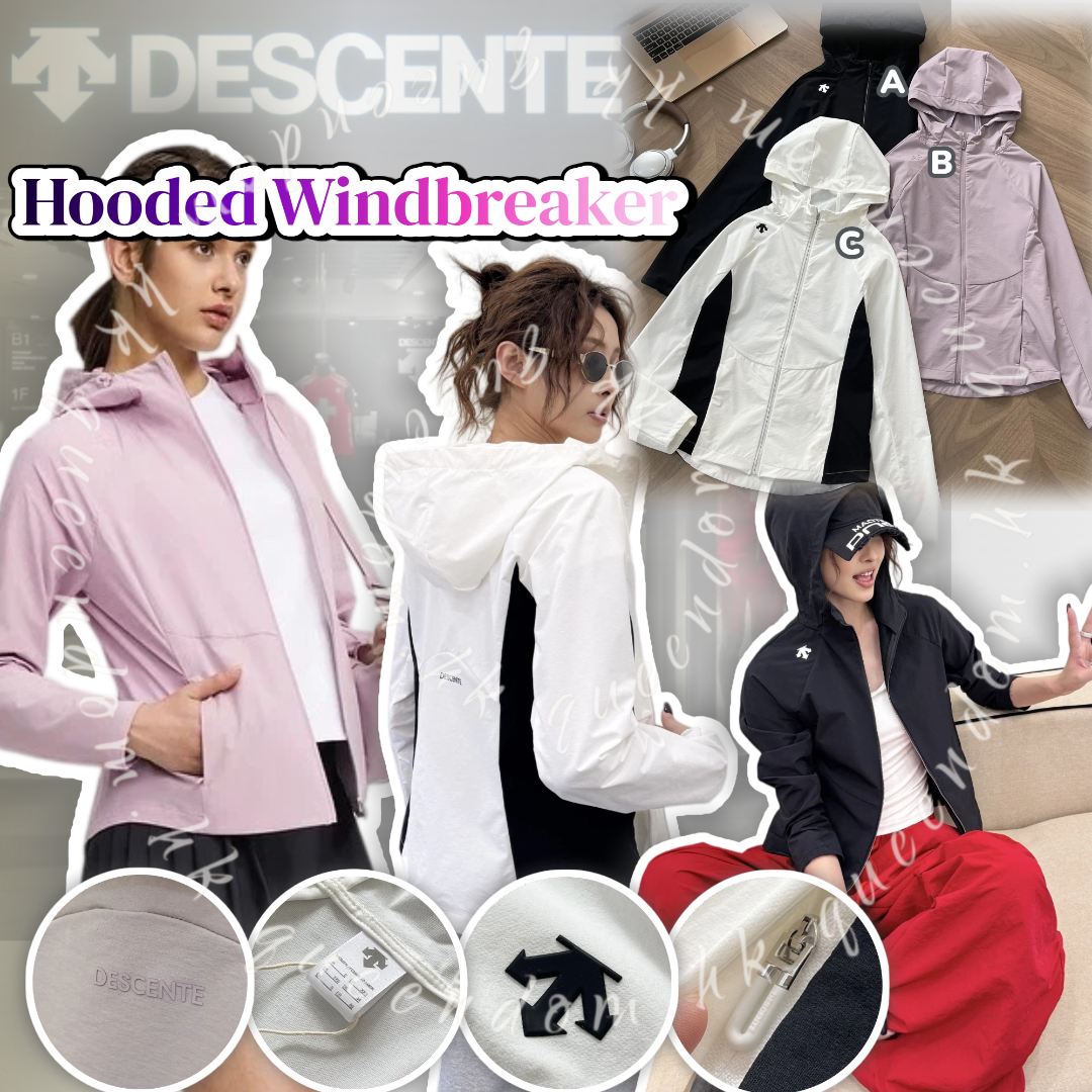 DESCENTE Hooded Windbreaker連帽防風外套 