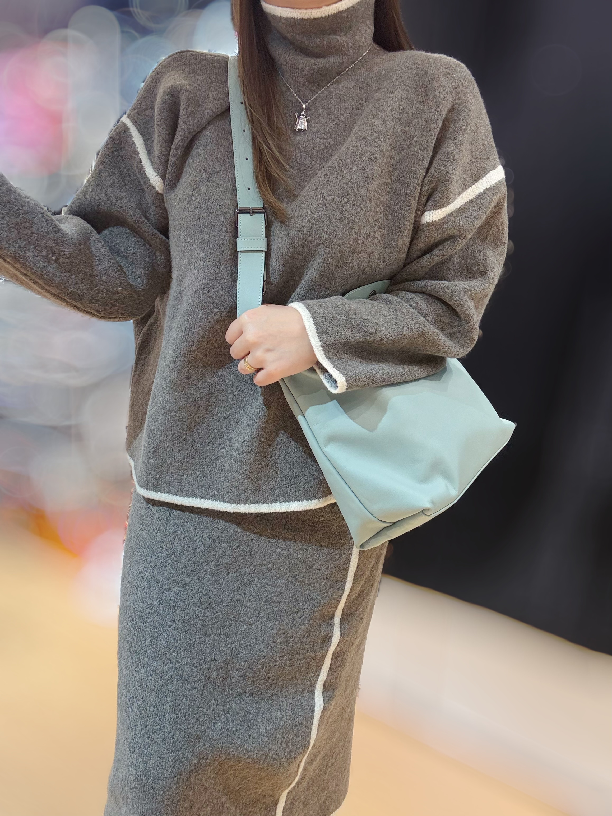 Longchamp xtra hobo Vervain