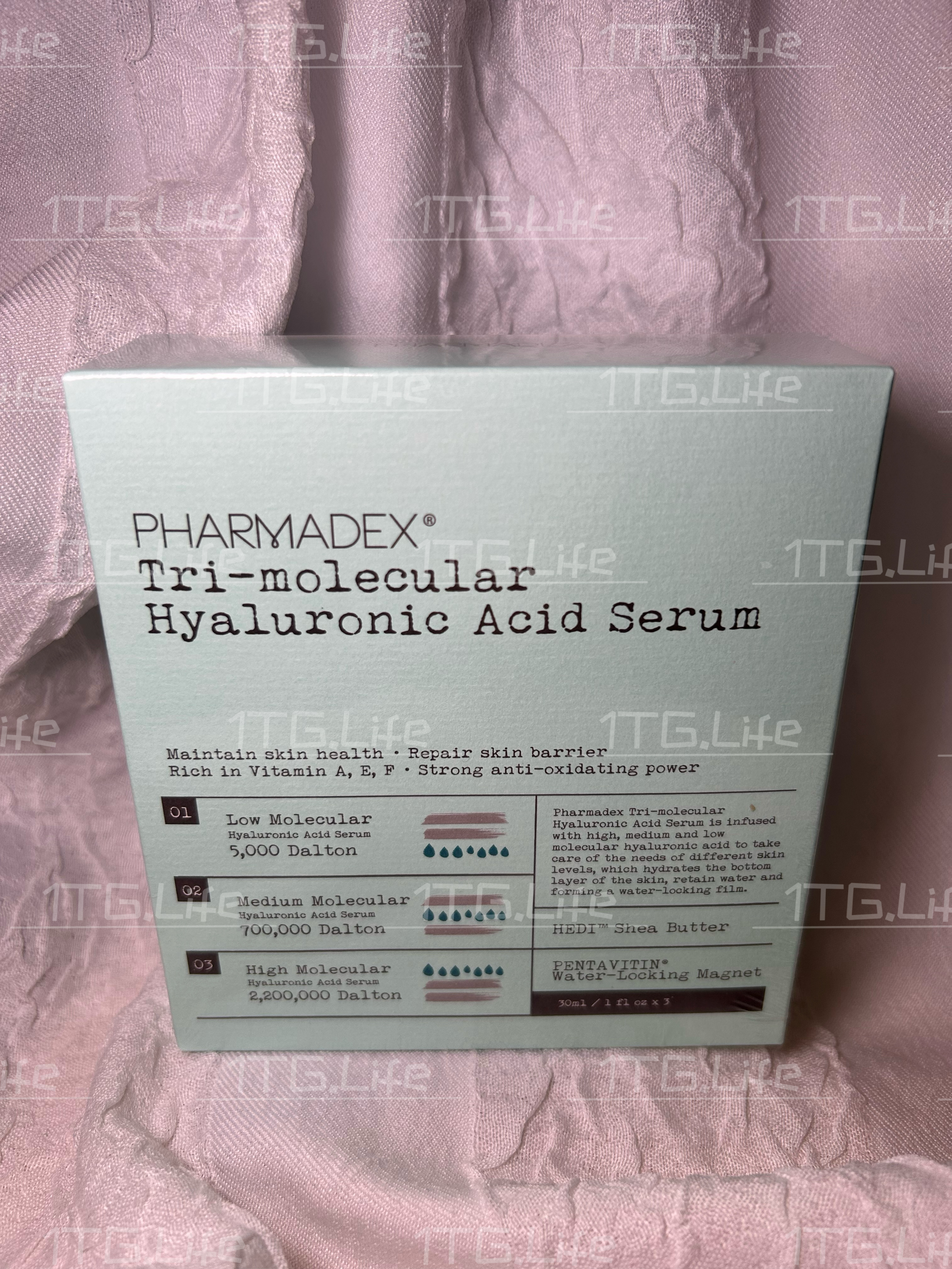 Pharmadex 三原玻尿酸精華 Tri-molecular Hyaluronic Acid Serum（盒）