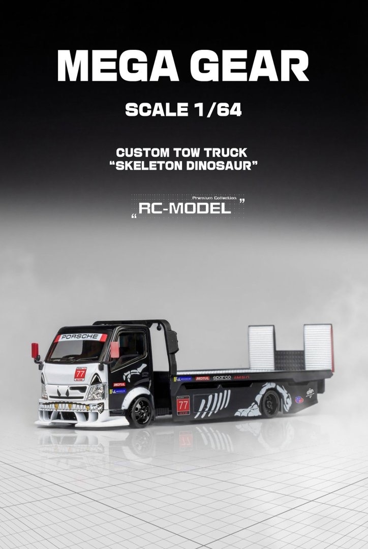 PRE-ORDER Mega Gear 1/64 MG Trailer Bone Dragon Metallic Black
