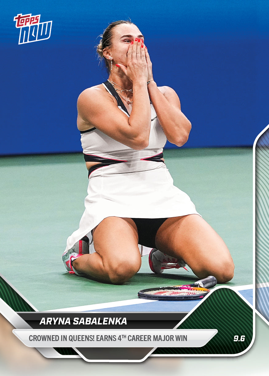 Aryna Sabalenka - 2025 Tennis Topps NOW® #TN-AS US Open 冠軍卡｜PR 4,224