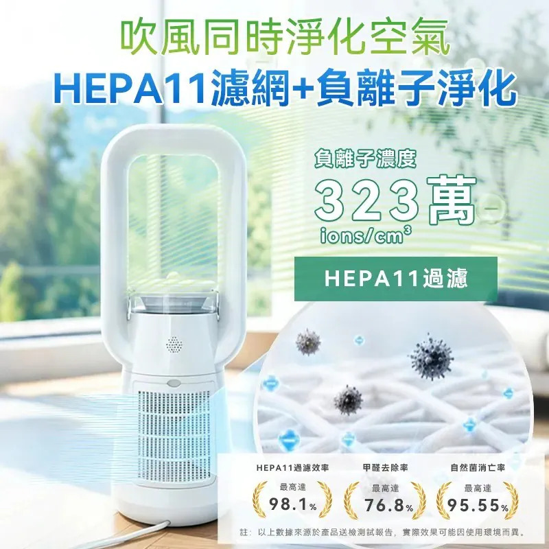 日本Yohome 四季冷暖雙風加濕空氣淨化低噪無葉風扇PRO2.0【9/27 截單，預計 :10月中至尾發貨】