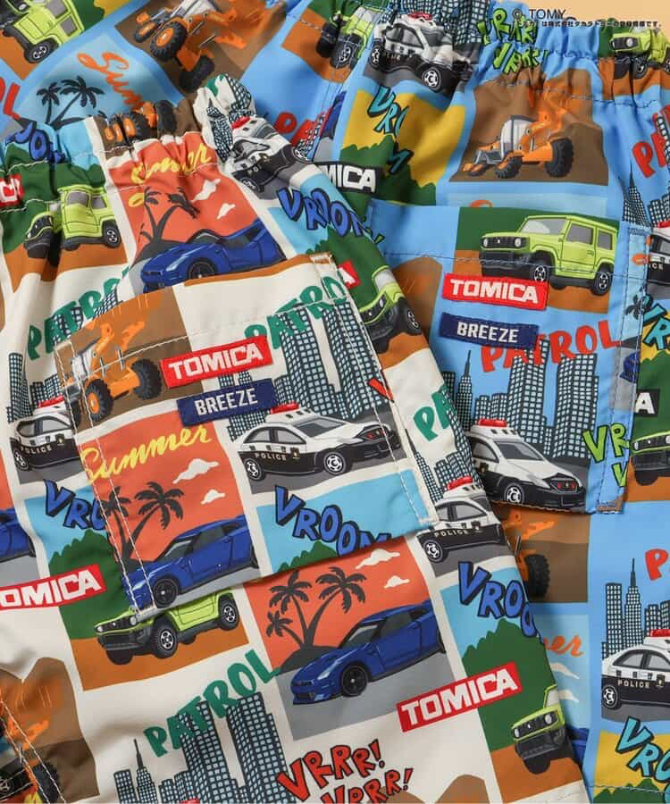 🇯🇵預訂 日本直送🇯🇵Breeze x Tomica系列兩色車車滿印水陸兩用短褲