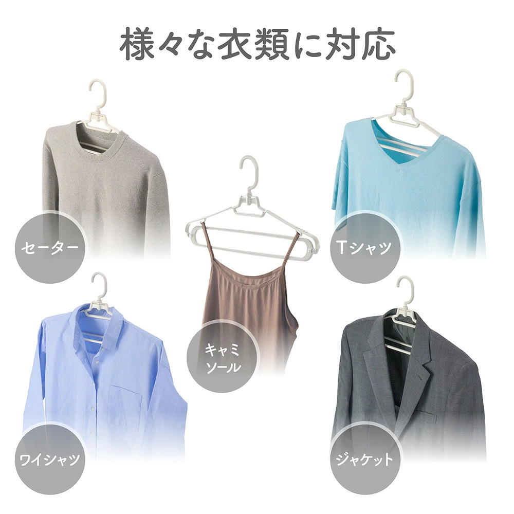 🔥🔥【日本直送《DAIYA》Flaundry 立體速乾防滑衣架 】5個裝