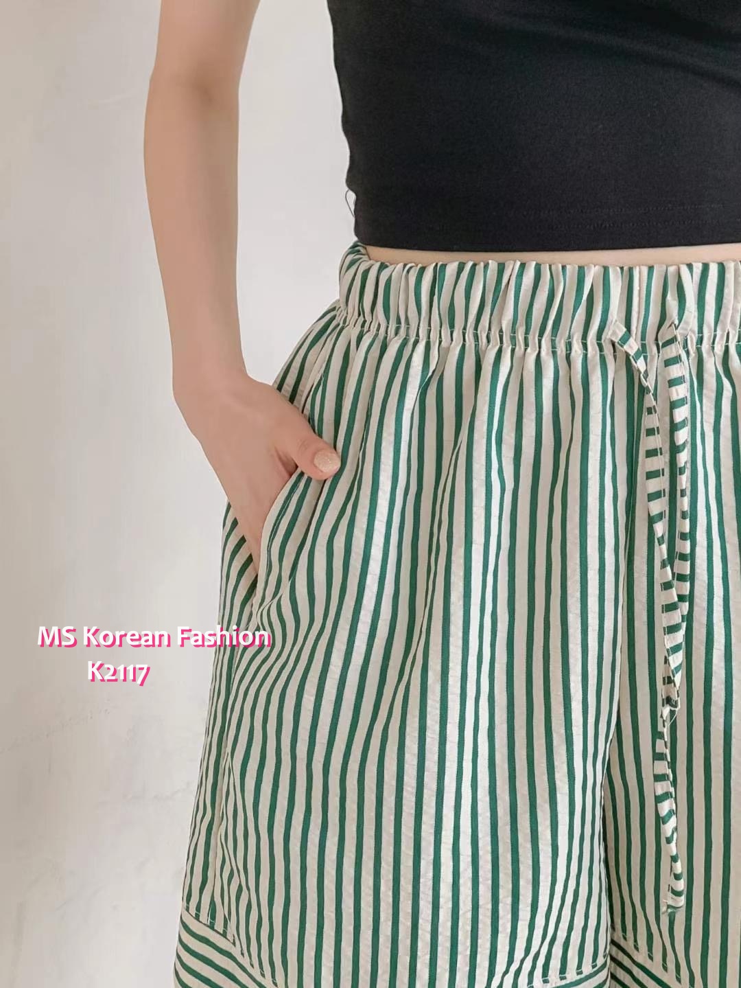 K2117 韓國🇰🇷條紋短褲仔
