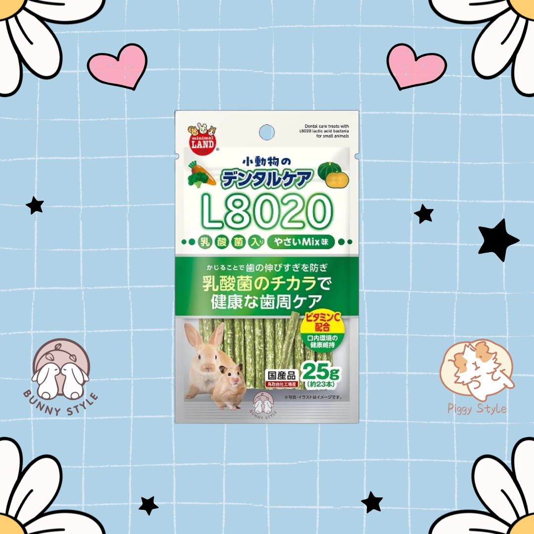 Marukan L8020乳酸菌磨牙棒 (混合蔬菜味) – 25g