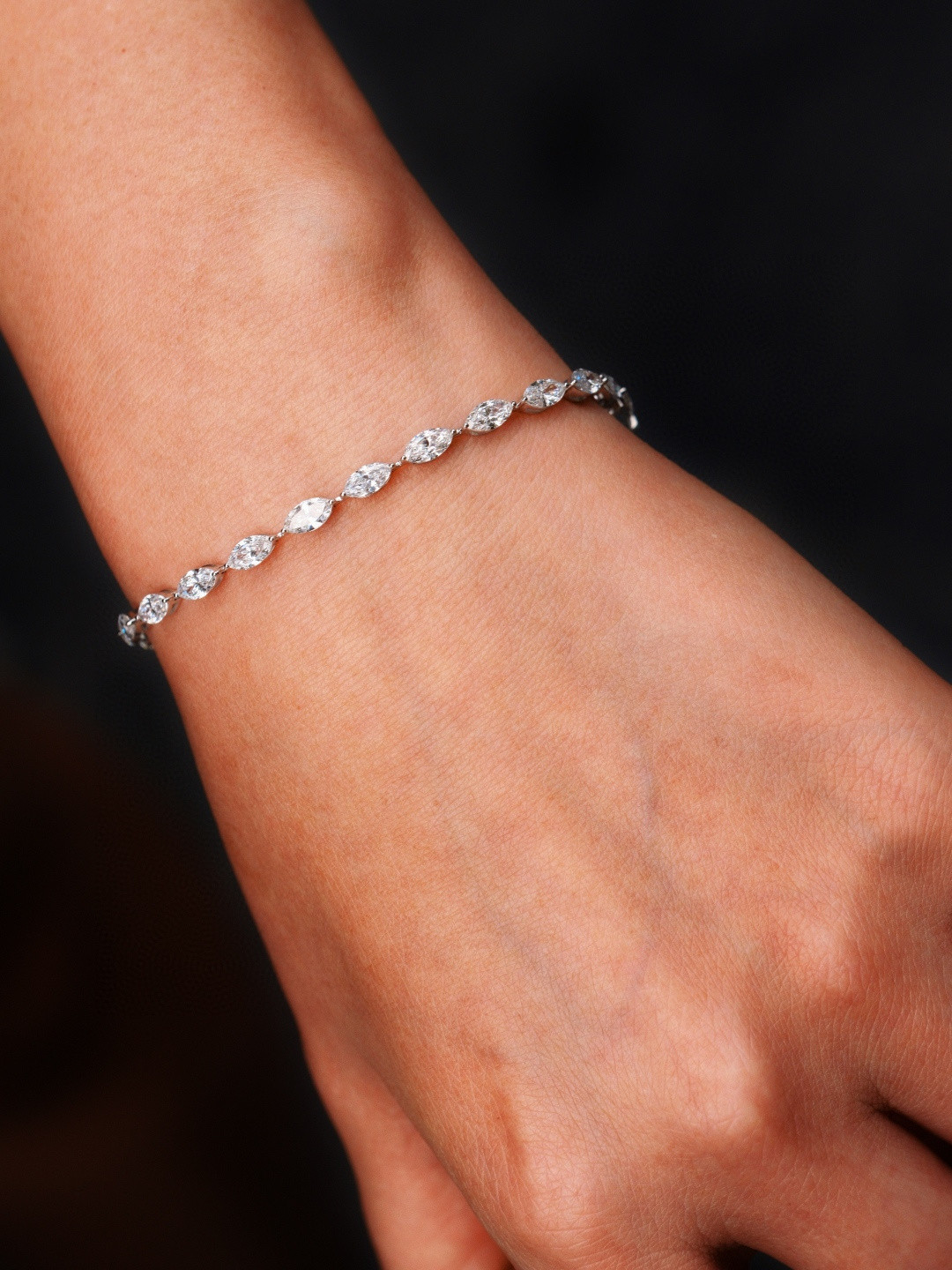 18K 培育鑽石手鏈