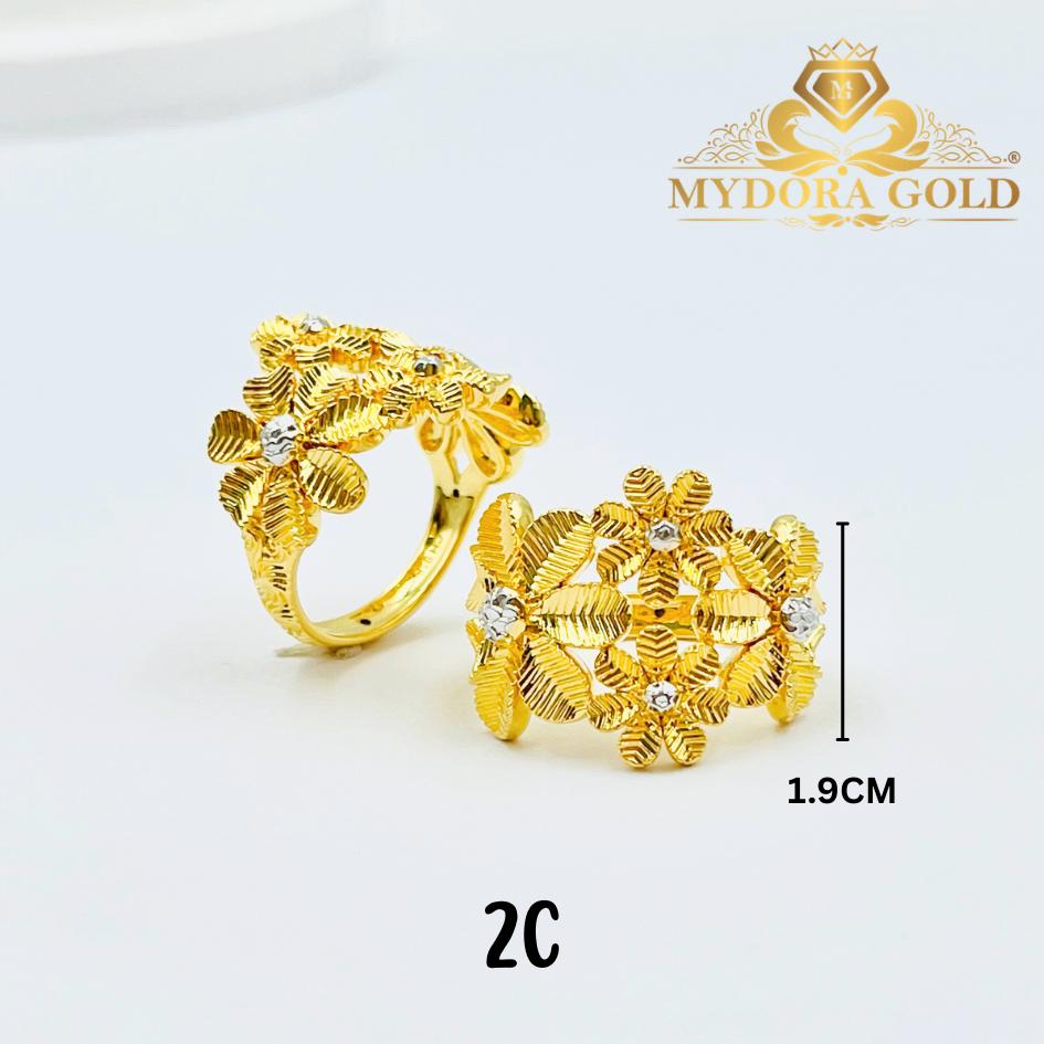 MYDORA Cincin Luxe Blooms (5G) l EMAS 916/22K