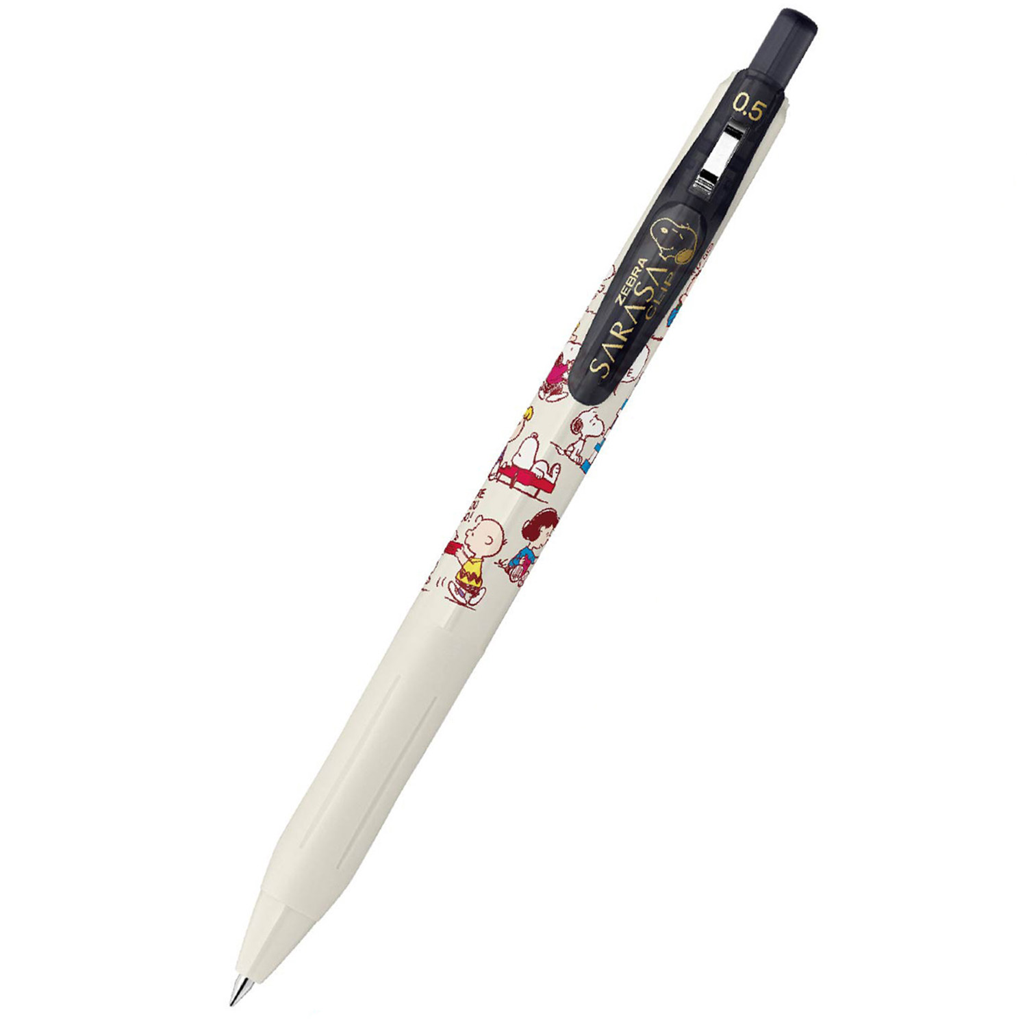現貨｜限定 Snoopy 日本製 Zebra SARASA CLIP 0.5mm 黑色 啫喱筆 (JJ29-SN26-BK)