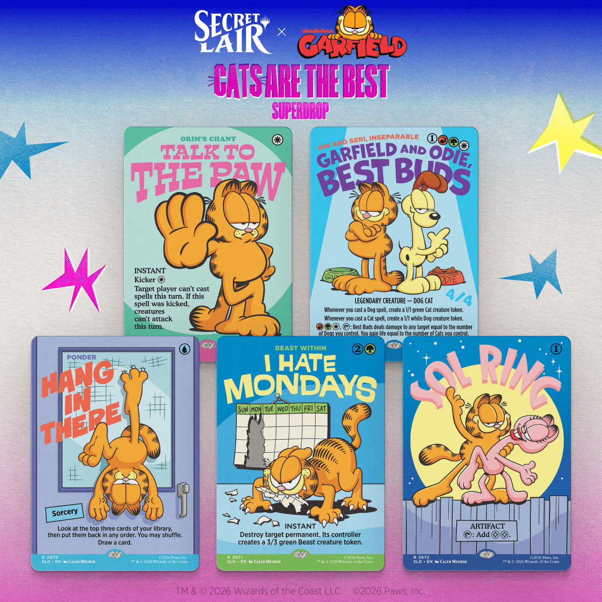Secret Lair x Garfield: Motivationally Challenged Foil Edition​