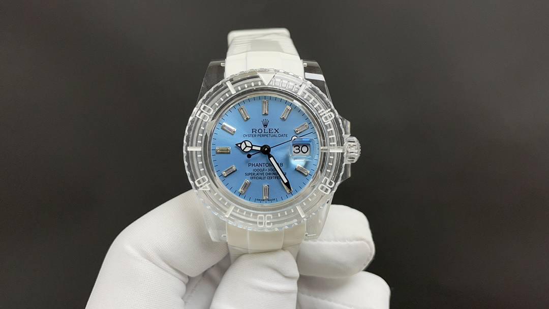 🌐今日推荐 劳力士 透明水晶壳 蓝面 3135机 顶级品质 出货实拍✈️