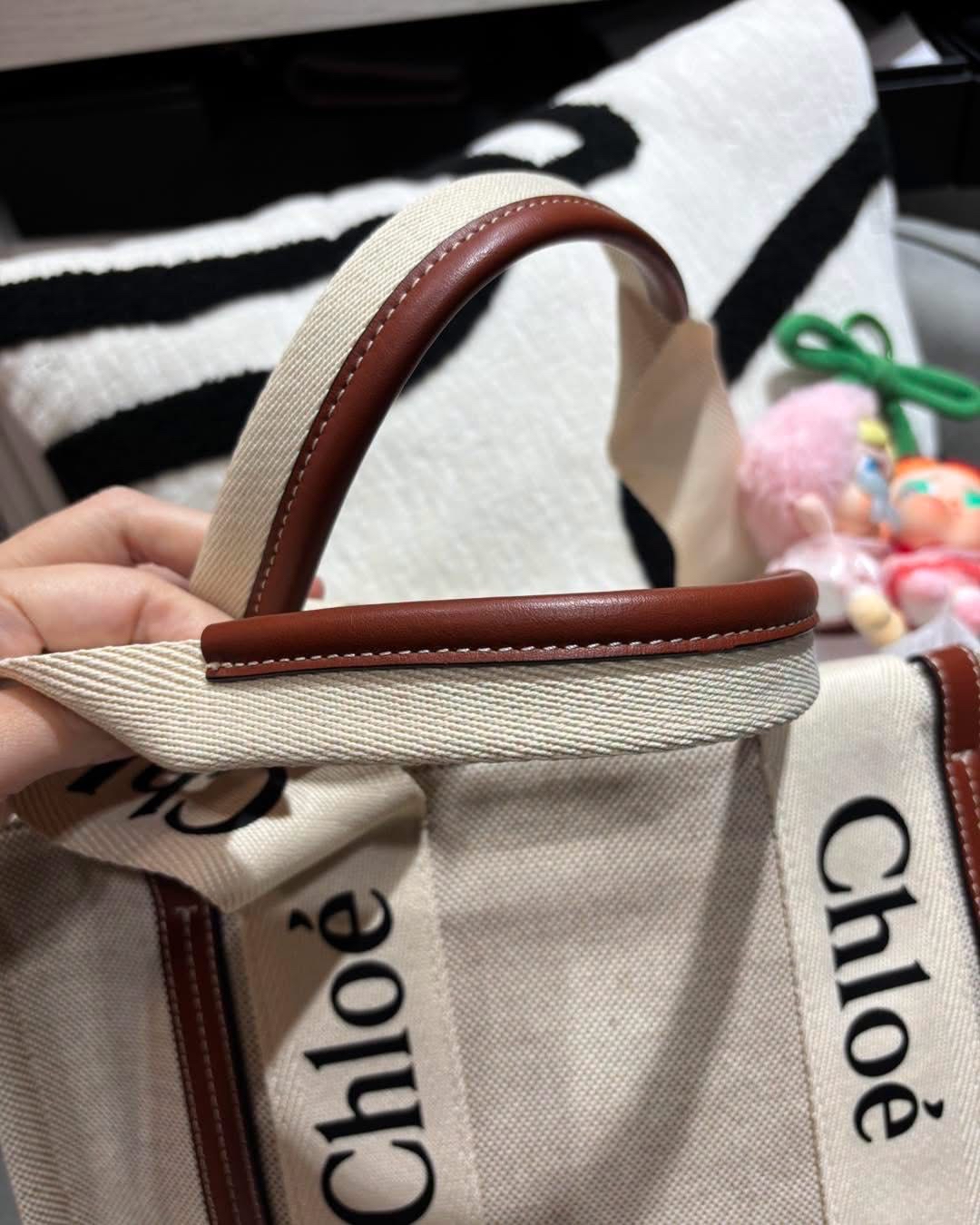 Chloe woody medium tote bsg 100%Authentic,98%new✅Dust bag