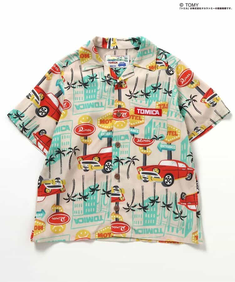 🇯🇵預訂 日本直送🇯🇵Breeze x Tomica系列兩色椰樹車車滿印夏威夷襯衫
