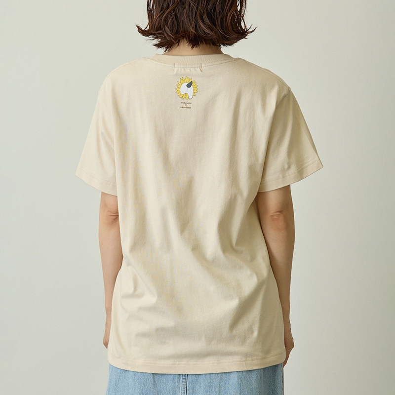🌸 【預訂】mofusand×日比谷花壇 新品-Tee(卡其色)