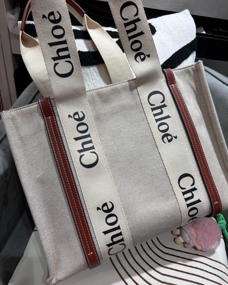Chloe woody medium tote bsg 100%Authentic,98%new✅Dust bag