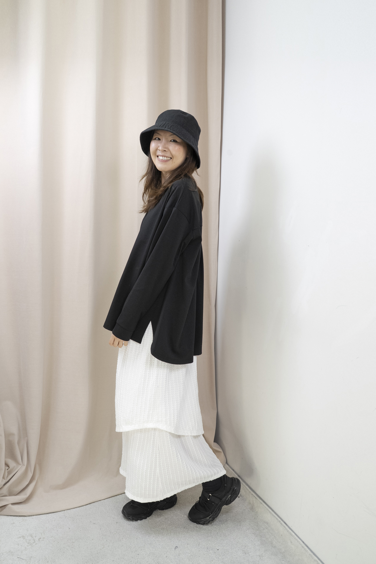 層次優雅半身裙（2色）