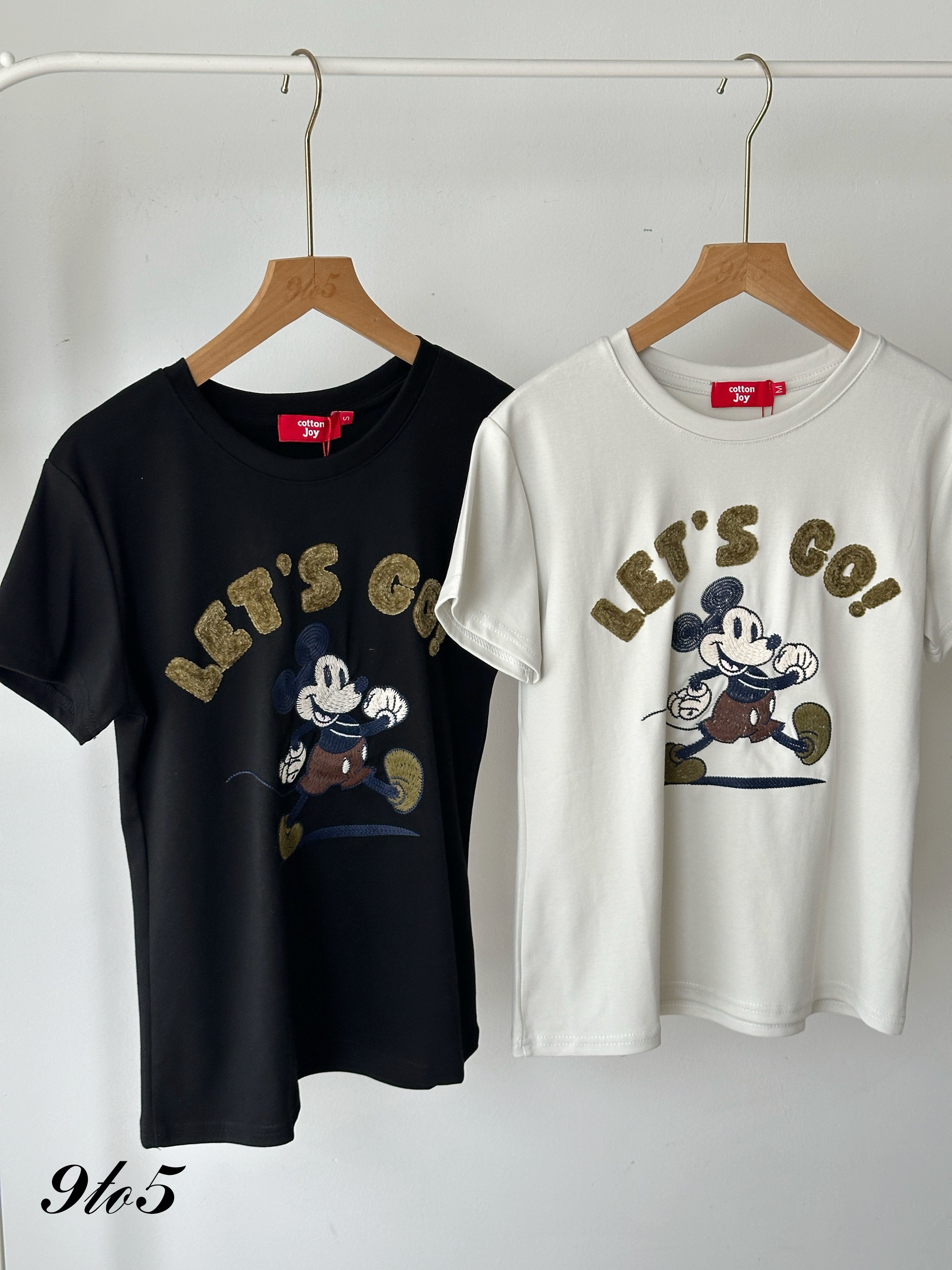 T4234 Embroidery Mickey Tee