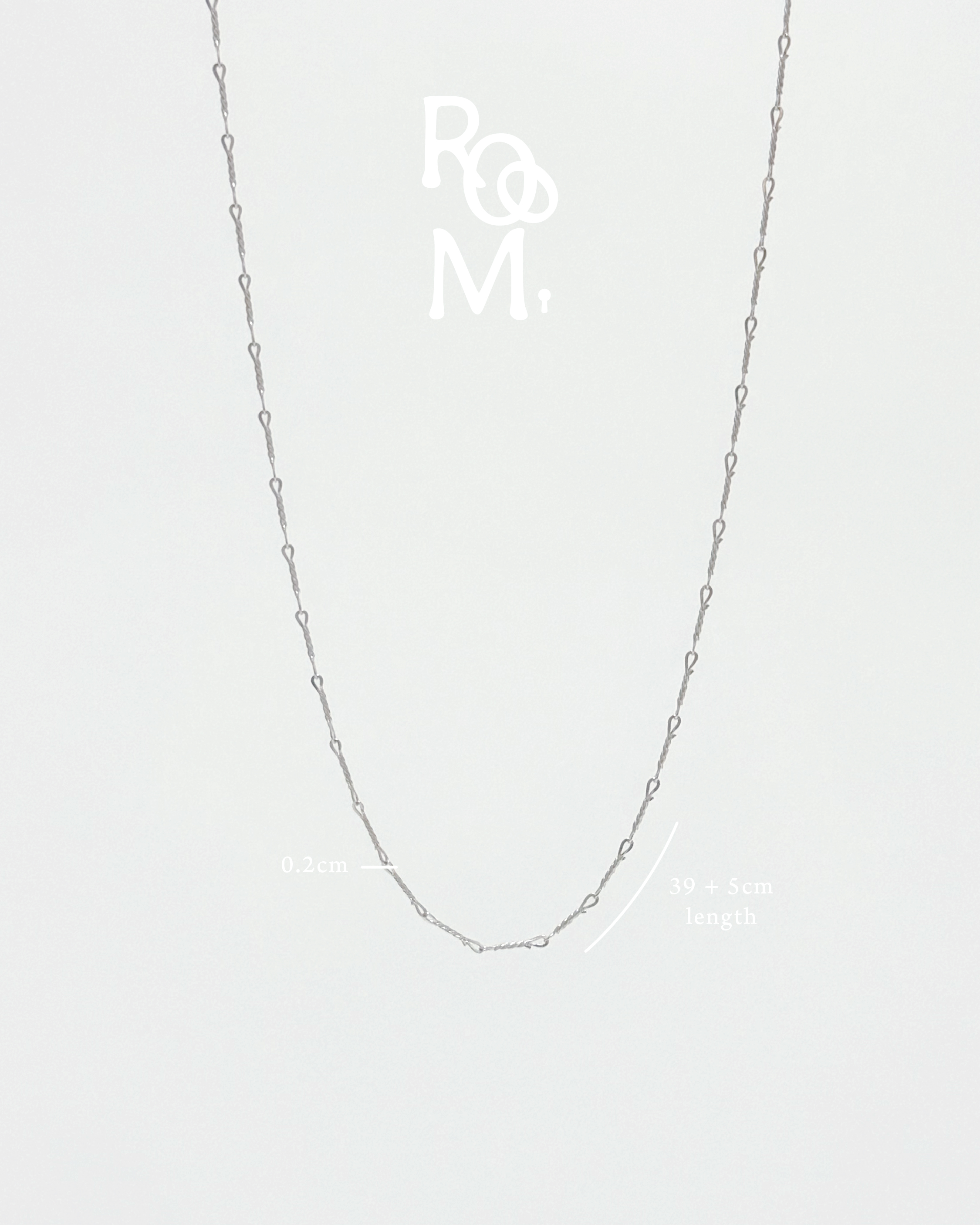 Ultra Fine Swirl Necklace