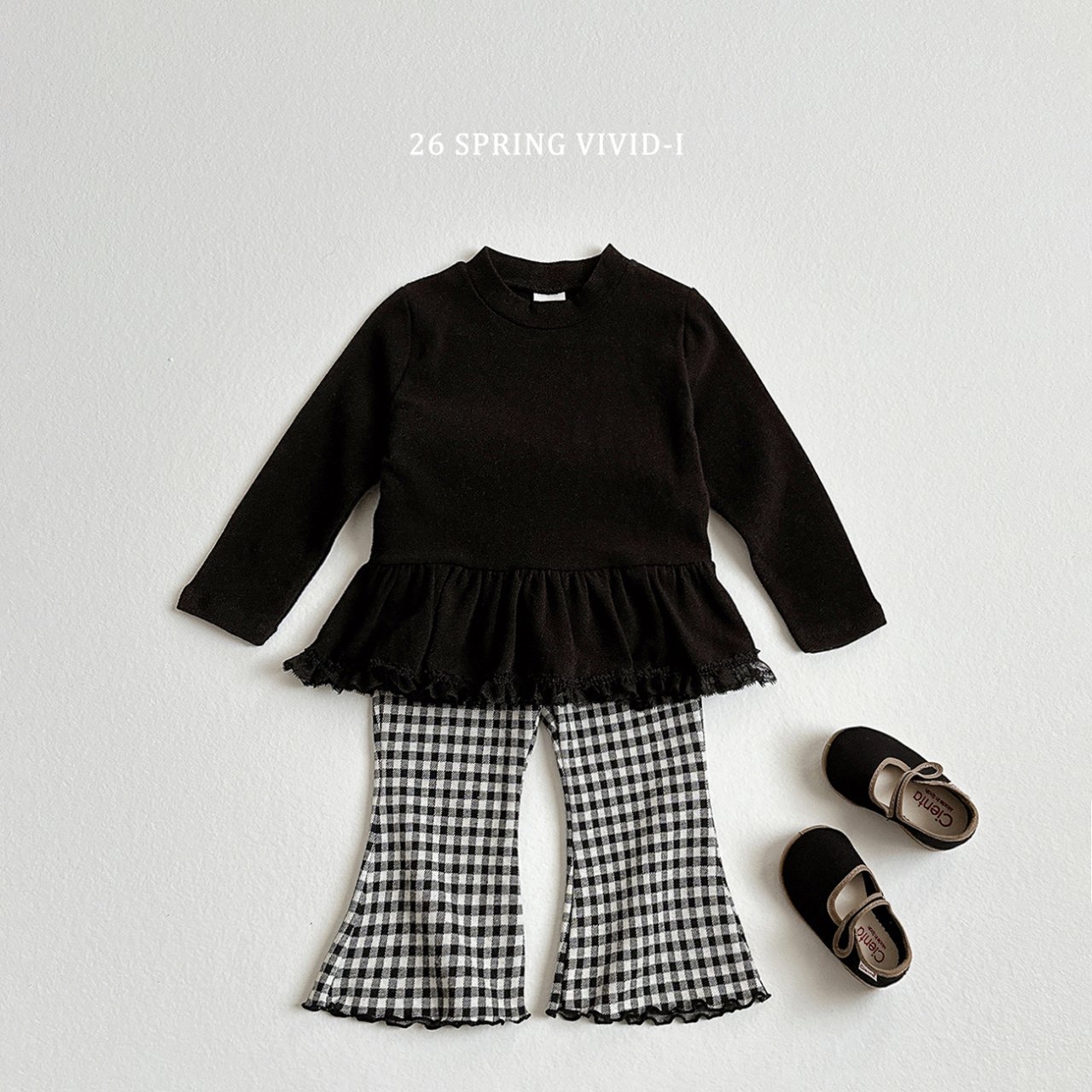 🌸預訂 韓國直送🌸🇰🇷VIVIDI三色蕾絲花邊裙擺長袖上衣