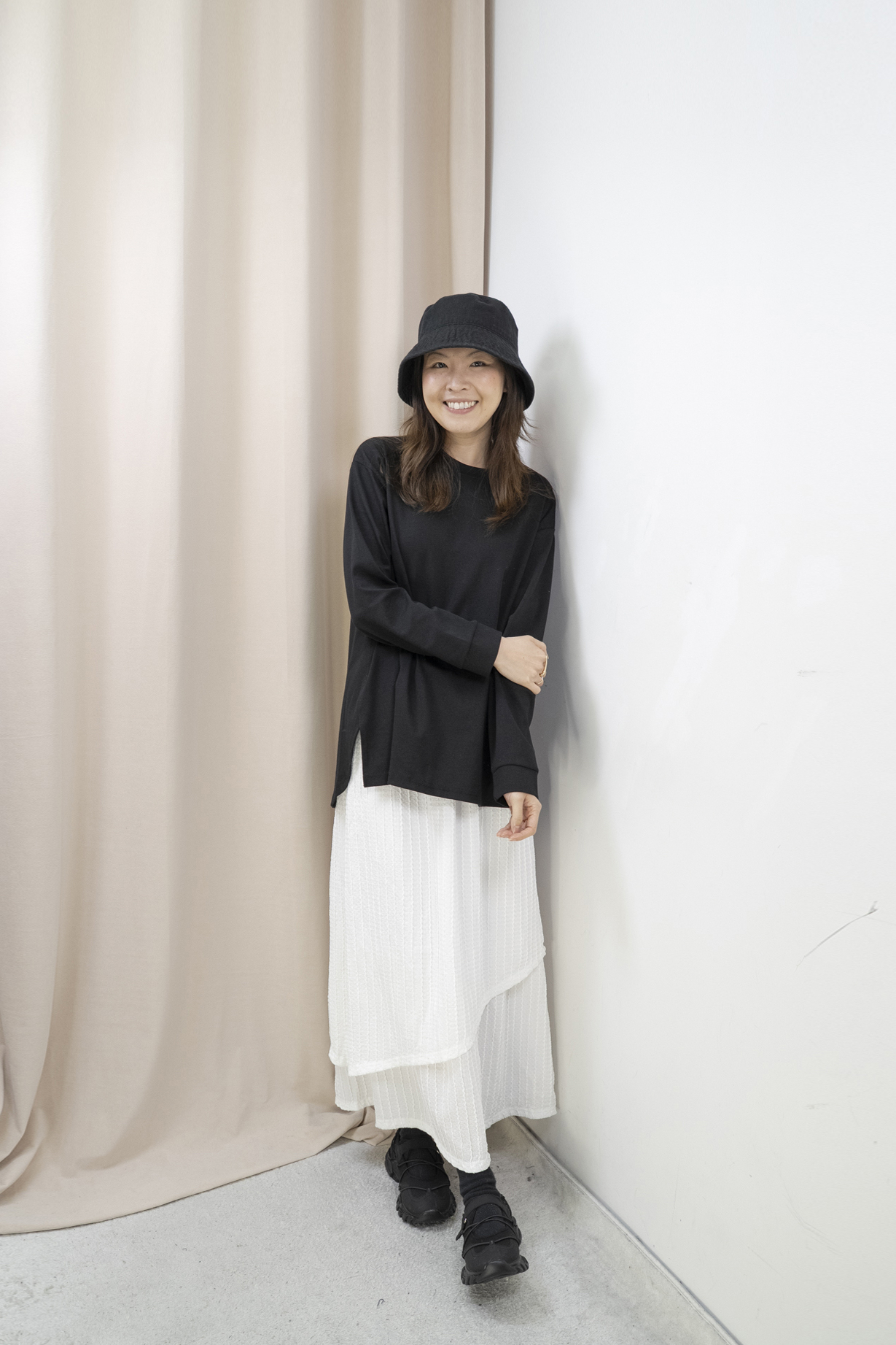 層次優雅半身裙（2色）