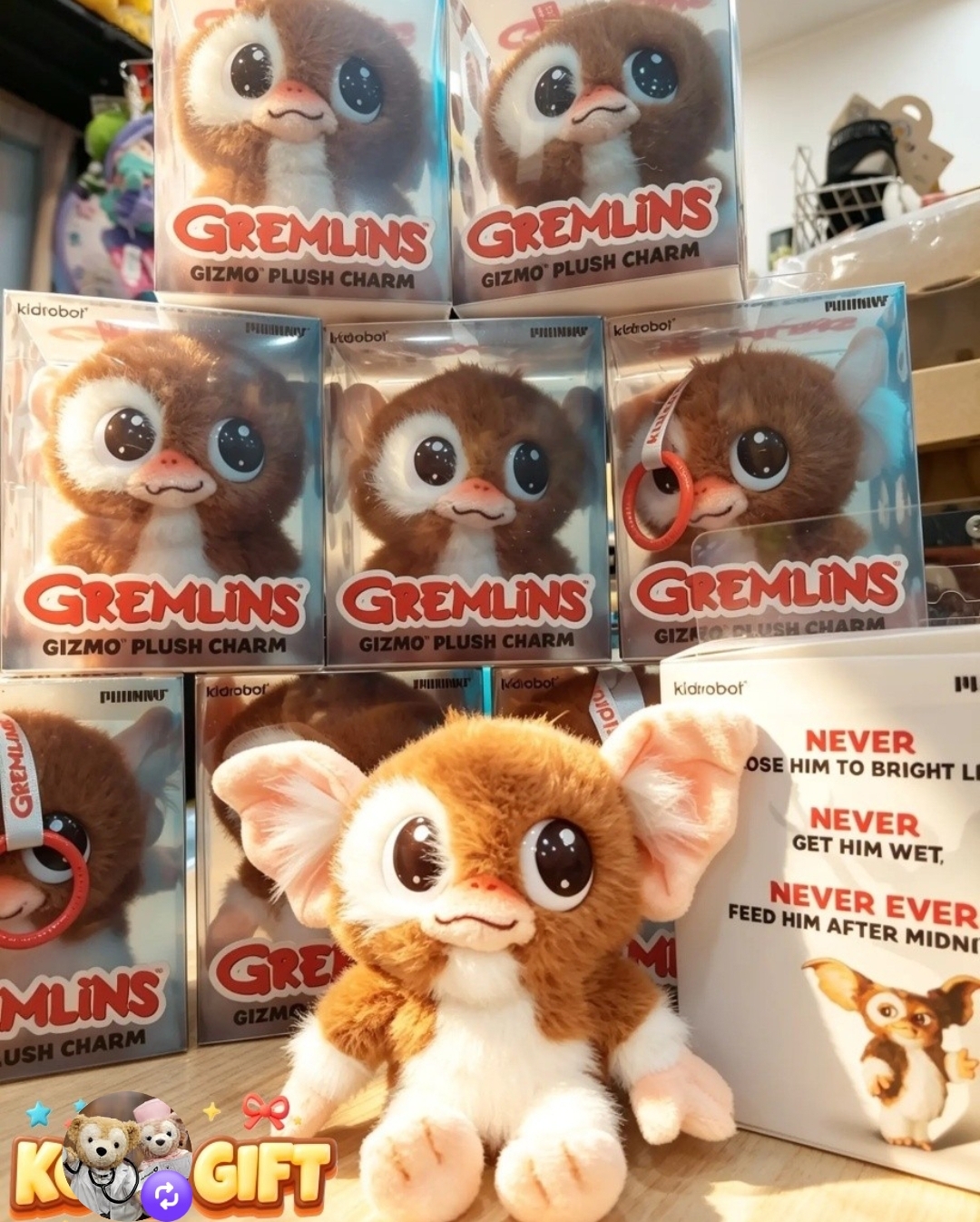 USA Gremlins Gizmo 小魔怪 plush Charm