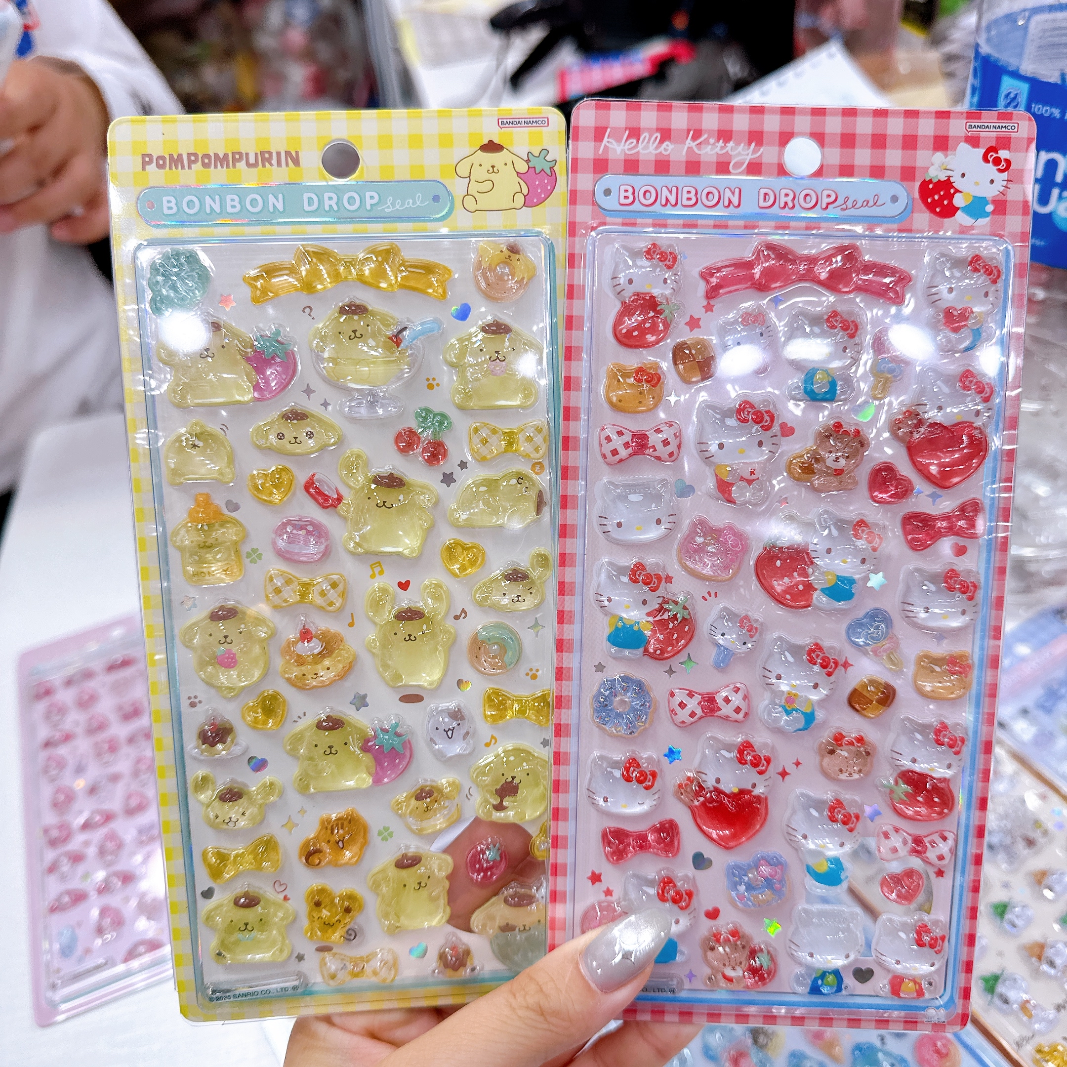 日本直送sanrio Snoopy迪士尼多款bonbon drop seal  貼紙