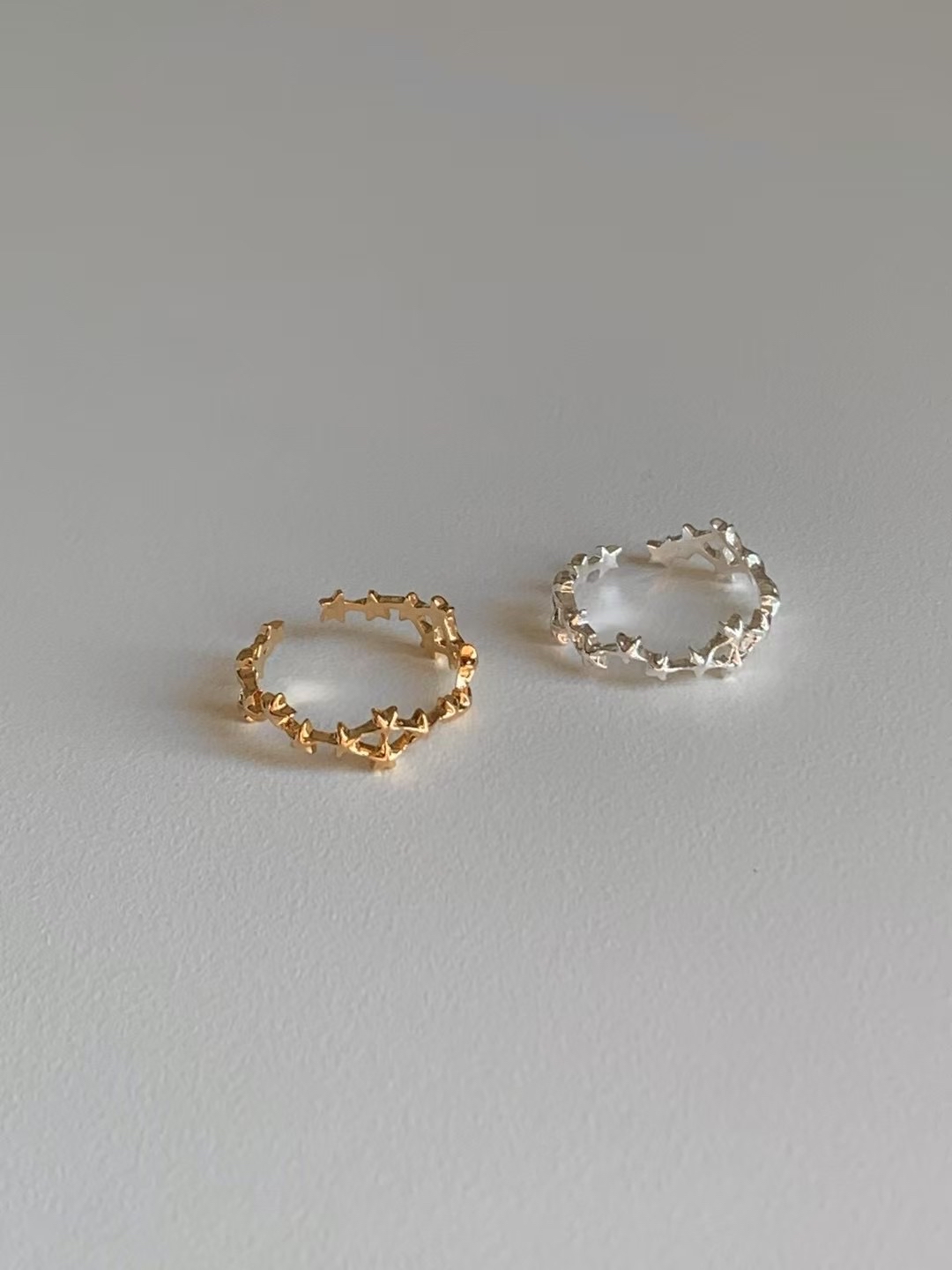 【 💍 | 韓國製！不規則星星設計戒指✨🤍 】Starlight Ring(兩色入)