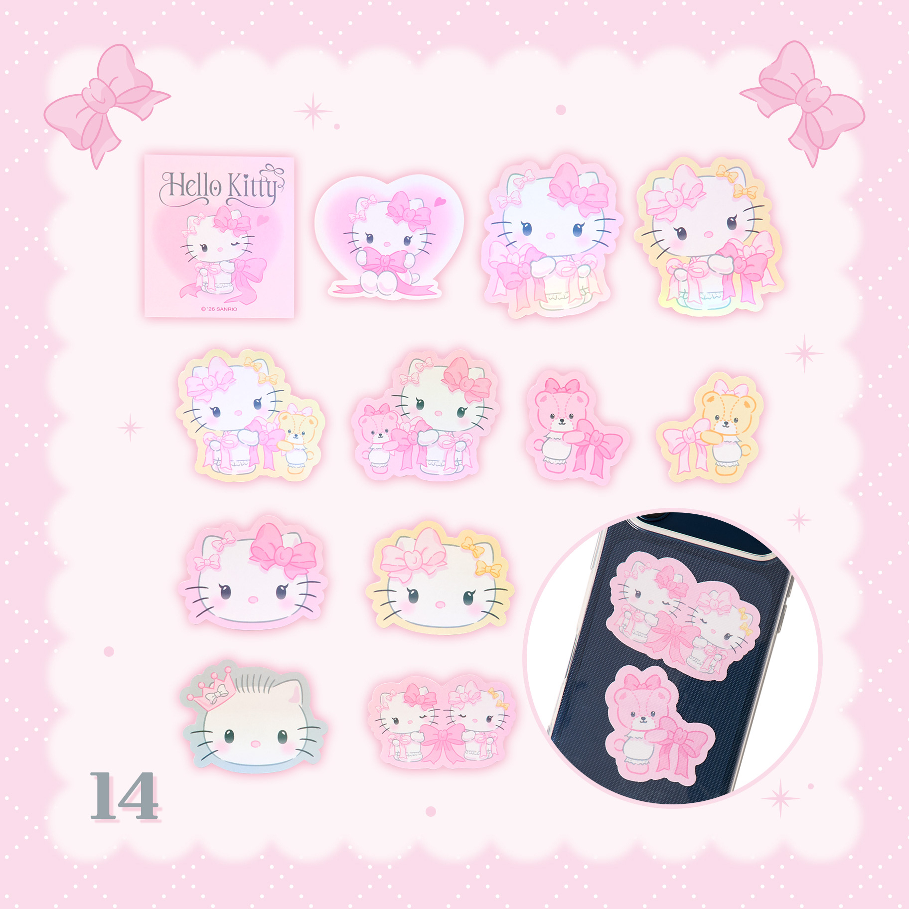 日本預訂📍日本Hello Kitty粉紅蝴蝶結生日系列 - 公仔/吊飾/Tote Bag/水杯/文具/盲盒 29/10日本開售