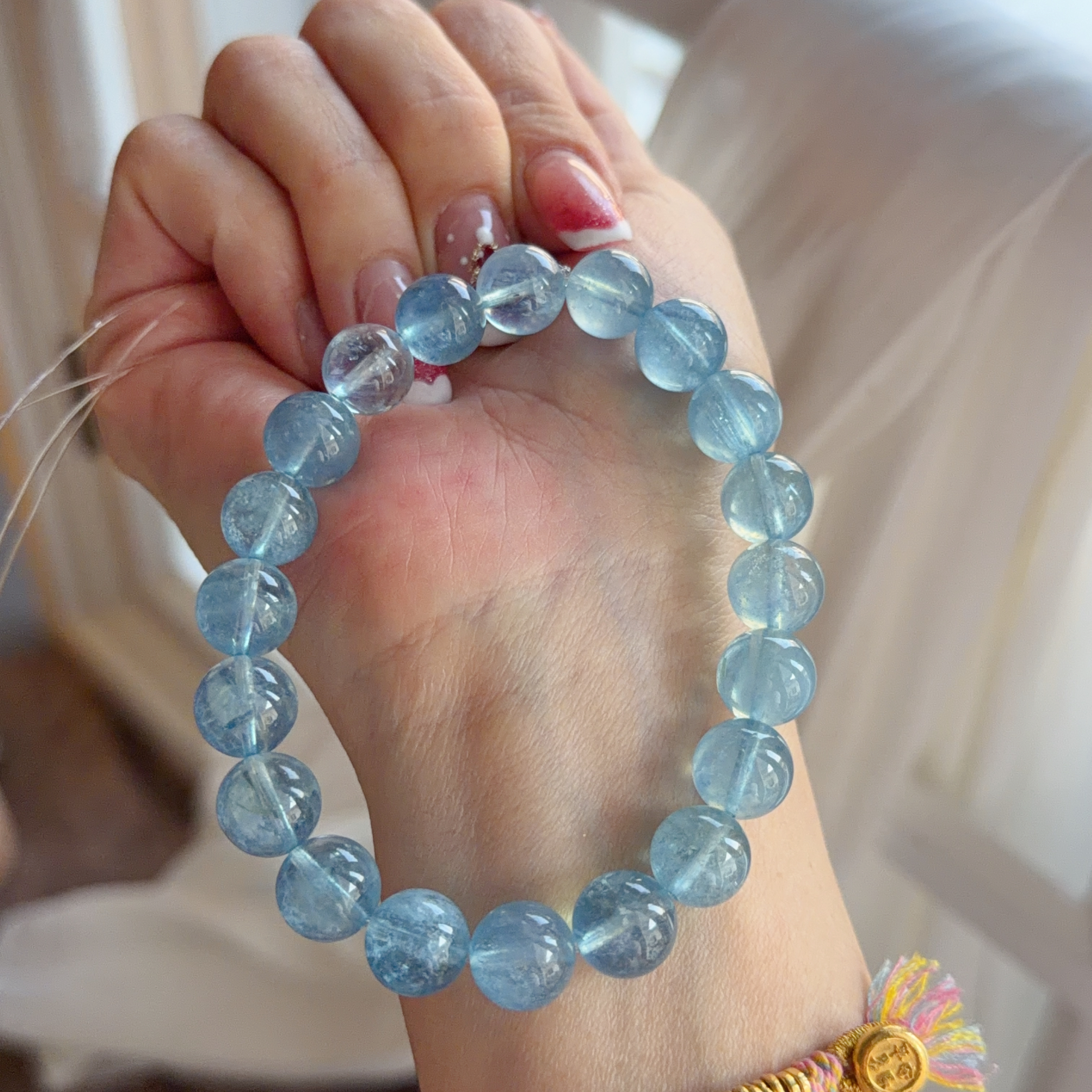 10mm+冰種海藍寶手串