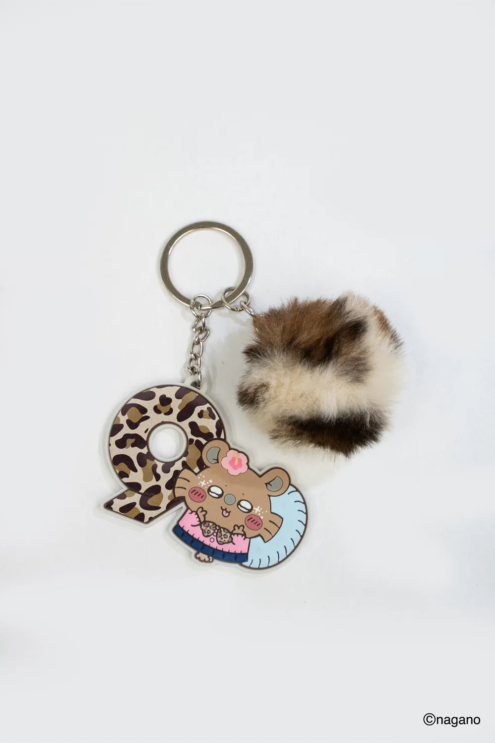 【日版官方受注】9090 x Chiikawa Logo Rubber Keychain - 飛鼠