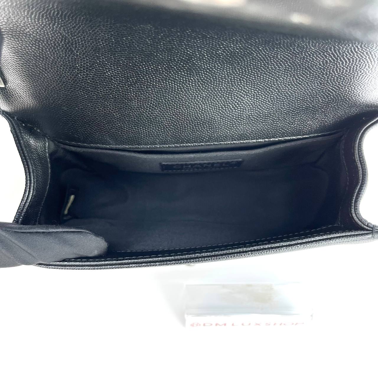 Chanel Black Caviar Boy Small SHW (Serial 26, Y: 2019)