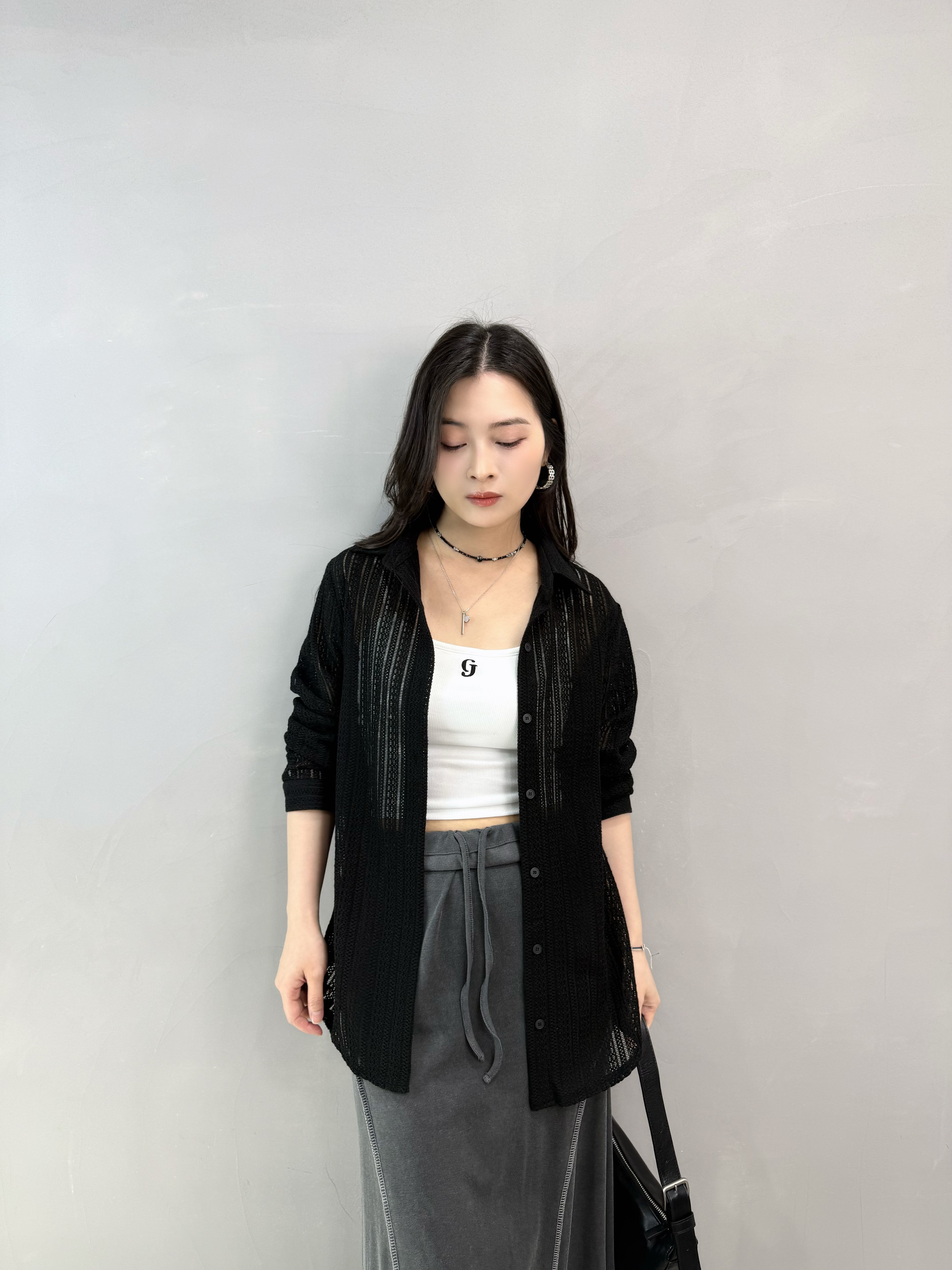 N73 CJ 暗紋吊帶Bra Top