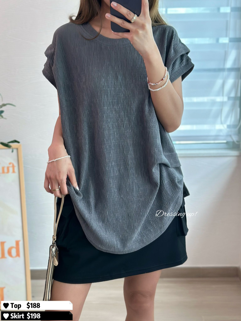 高質必買｜三色壓紋上衣