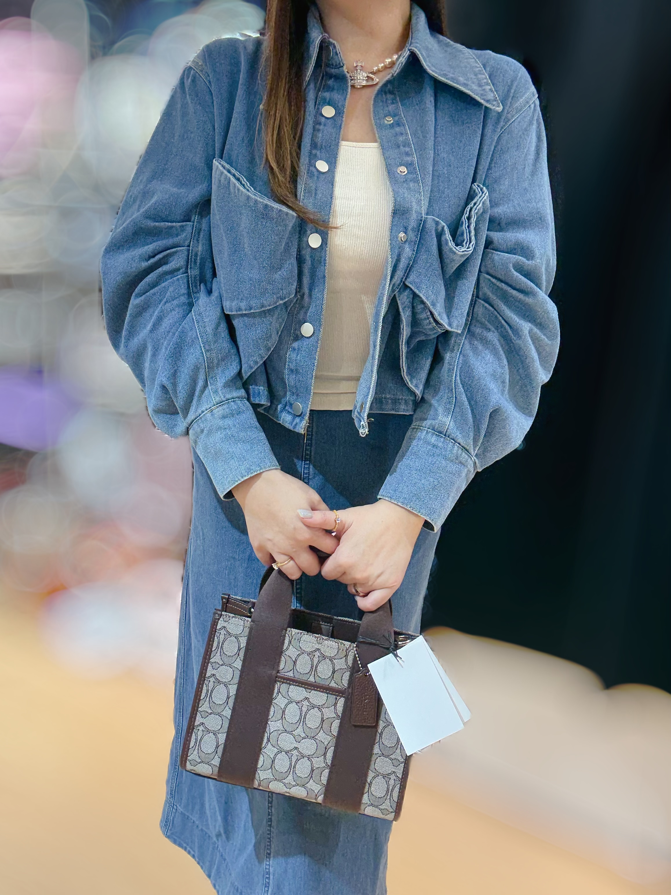 Coach Smith tote canvas/brown/m