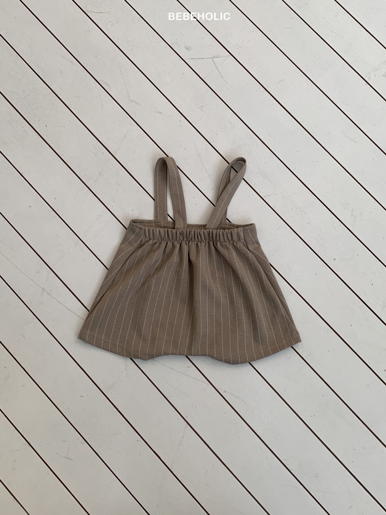 🌸預訂 韓國直送🌸🇰🇷BEBEHOLIC三色縫線條紋吊帶連身褲