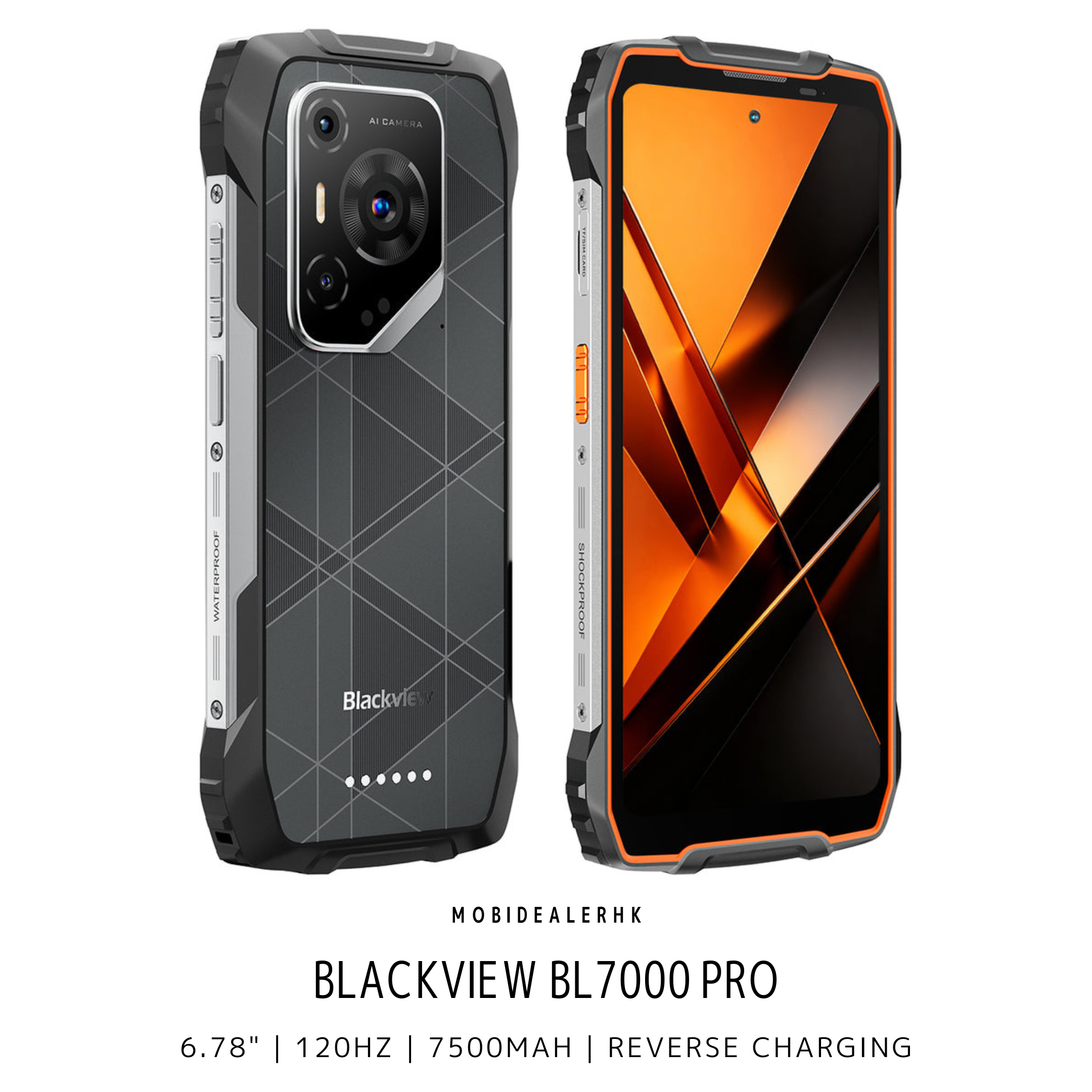 Blackview BL7000 Pro | 5G | 三防手機 | 6.78" | 120Hz | 7500mAh | 反向充電 | 夜視鏡
