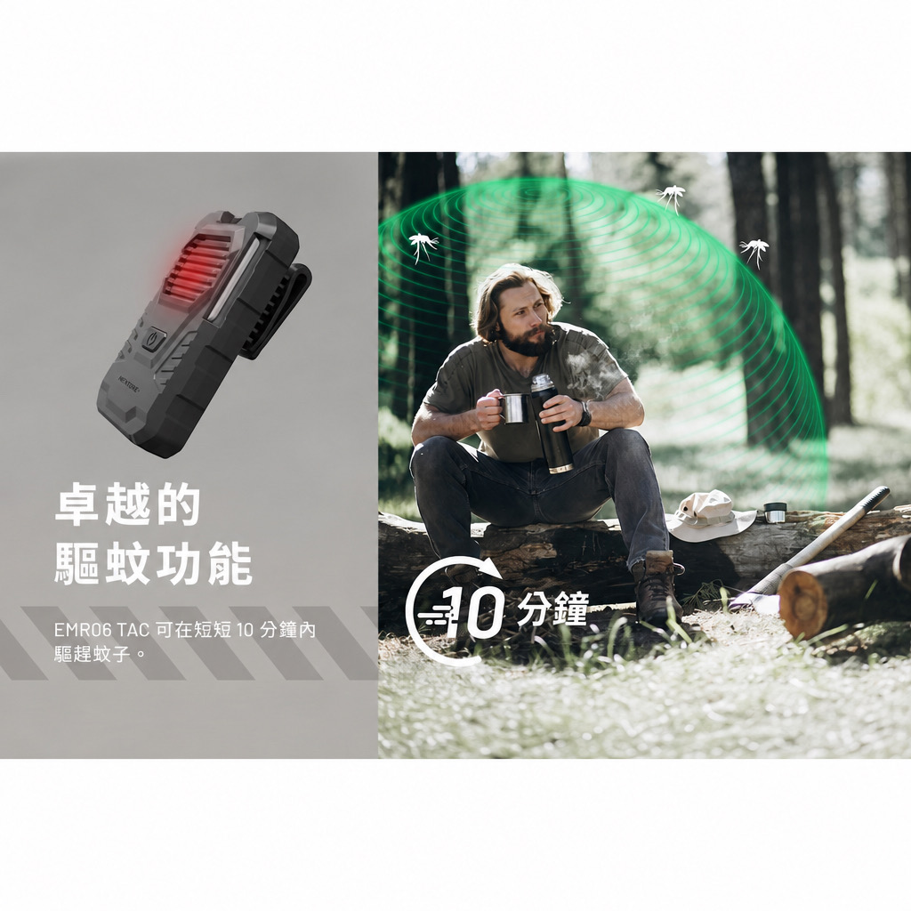 Nitecore EMR06 TAC 戶外隨身驅蚊器